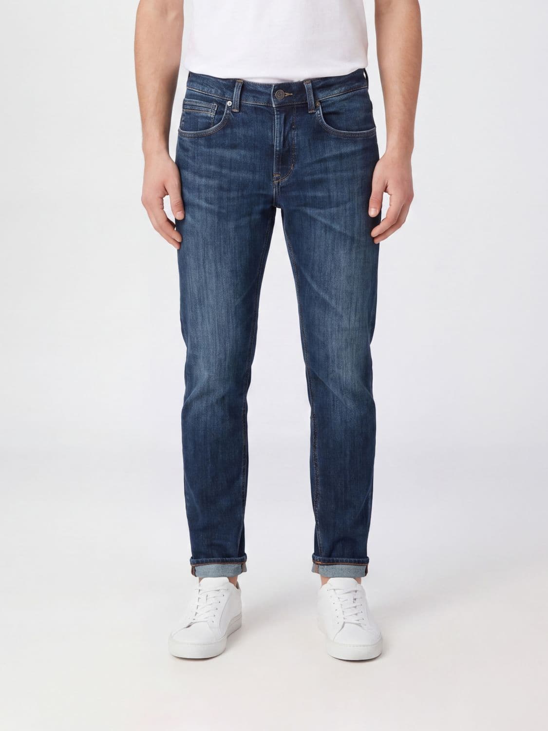 Dondup Slim Fit Skinny Jeans in Stretch Cotton Denim