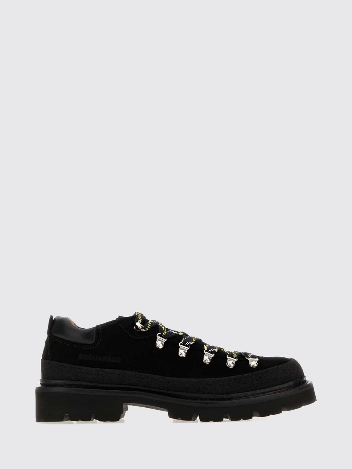 Dsquared2 Suede Calfskin Derby Shoes with a Notched Sole