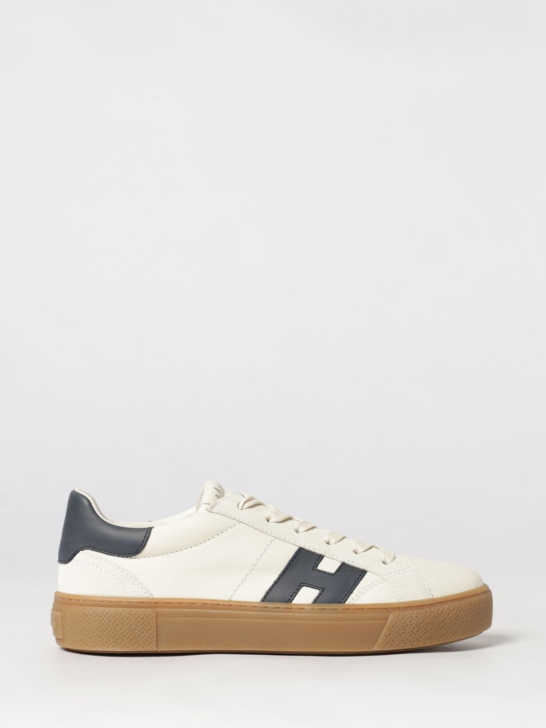 Hogan Crosswind Low Top Sneakers in Smooth Calfskin with H Logo