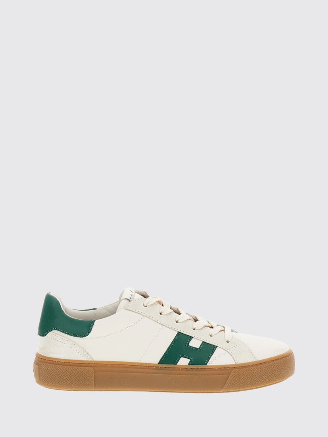 Hogan Crosswind Low Top Sneakers in Smooth Calfskin with H Logo