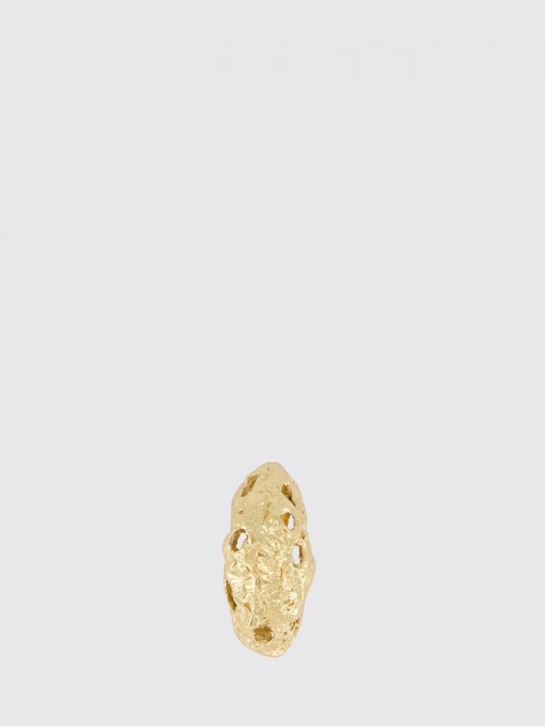 Paola Sighinolfi Ring in 18k Gold-Plated Pewter with an Irregular Design