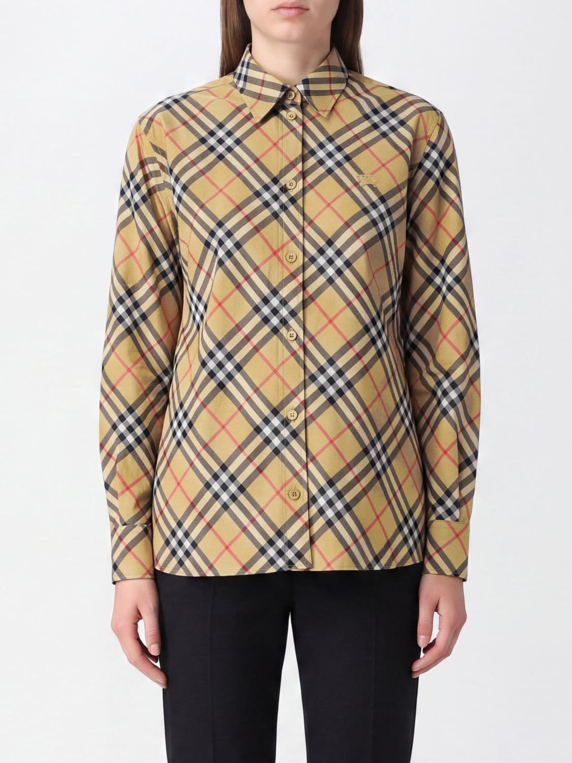 Burberry Long-Sleeved Vintage Check Cotton Shirt · 4