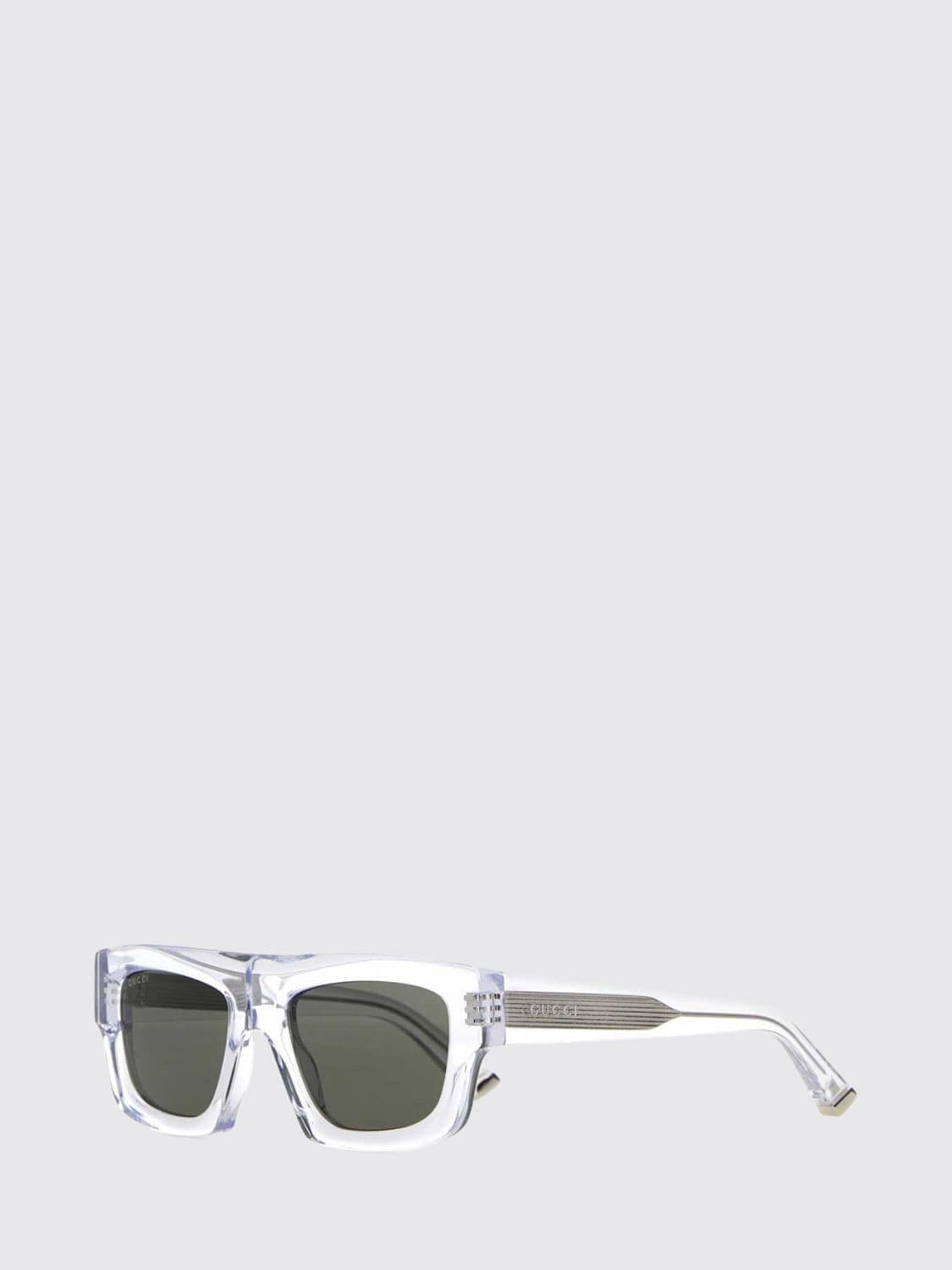 Gucci Aviator Sunglasses in Acetate with Rectangular Frame and Logo