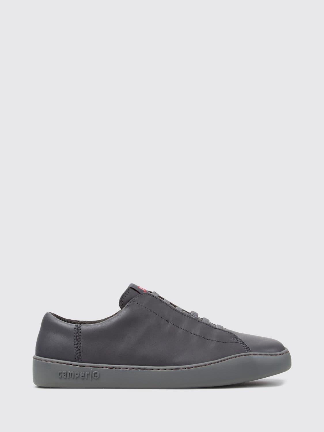 Camper Peu Touring Slip-On Sneakers in Calfskin Leather with Elastic Laces