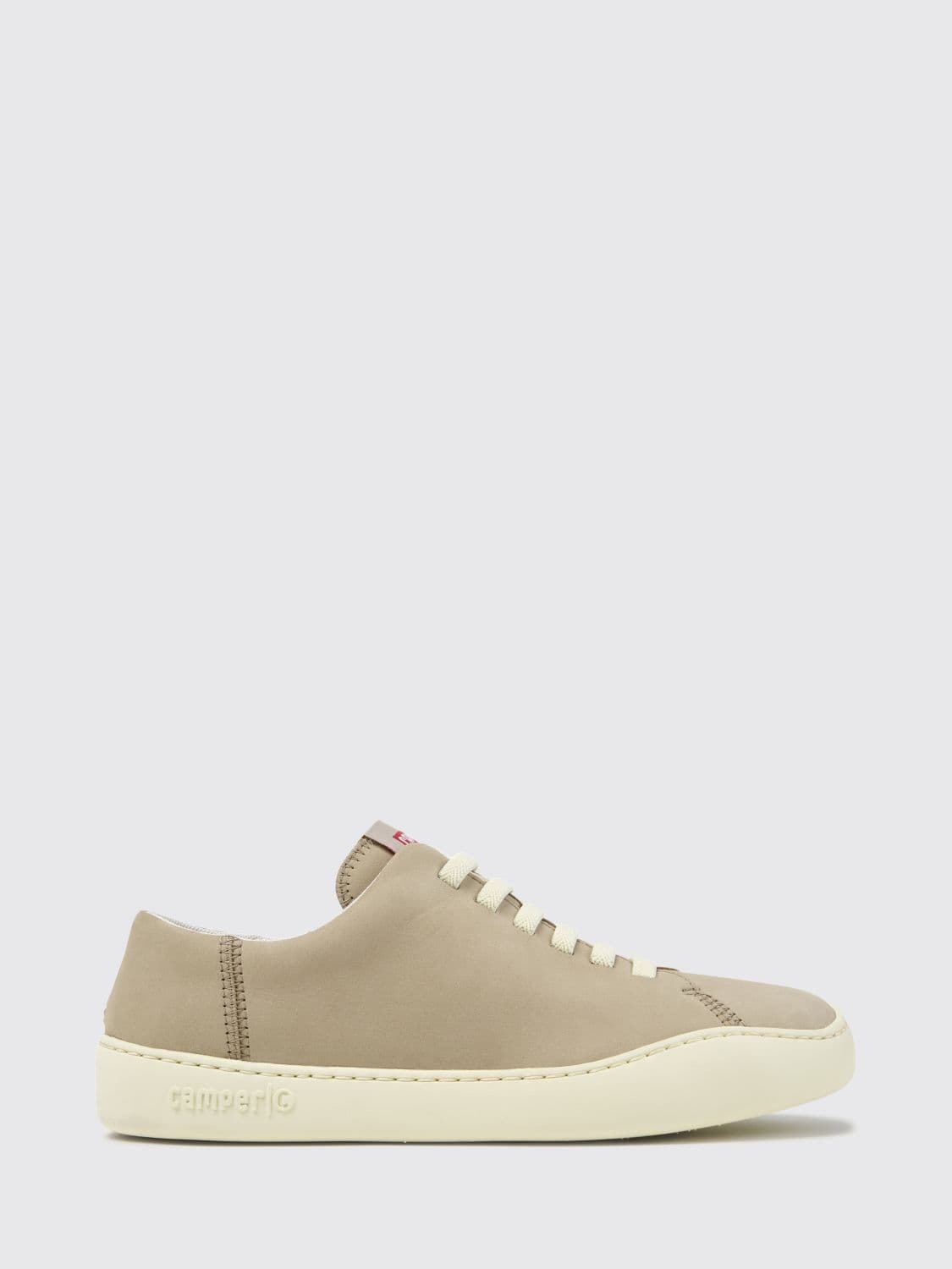 Camper Peu Touring Slip-On Sneakers in Calfskin Leather with Elastic Laces