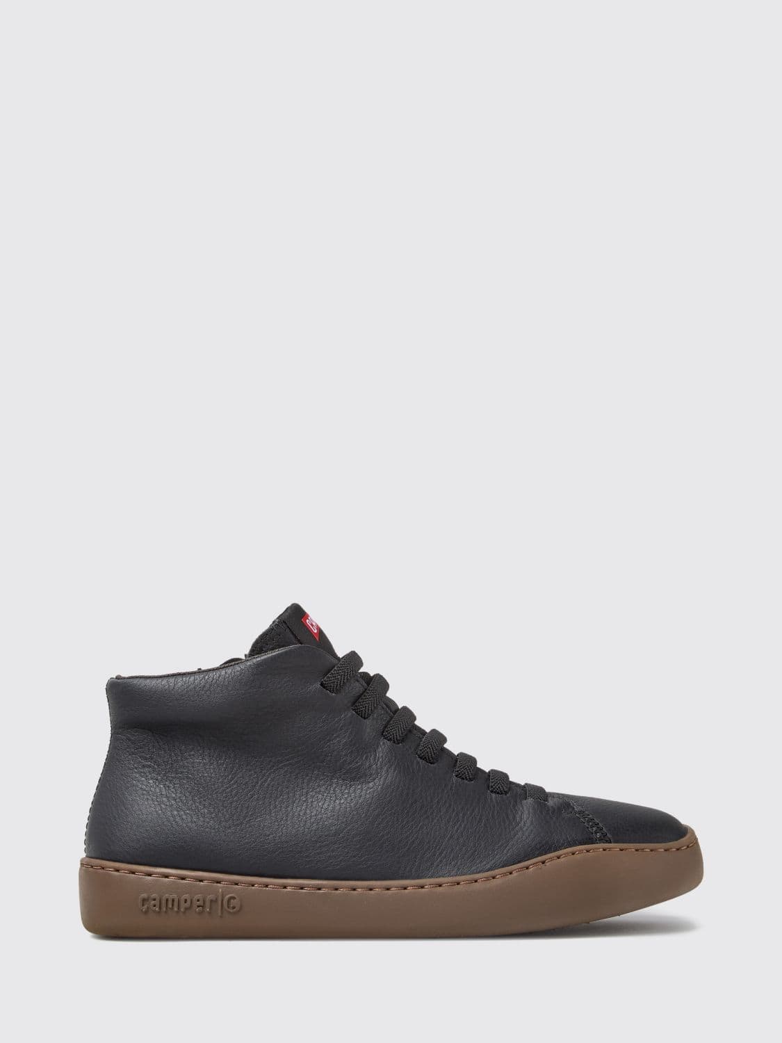 Camper Peu Touring High-Top Sneakers in Calfskin Leather with a Slip-On Design