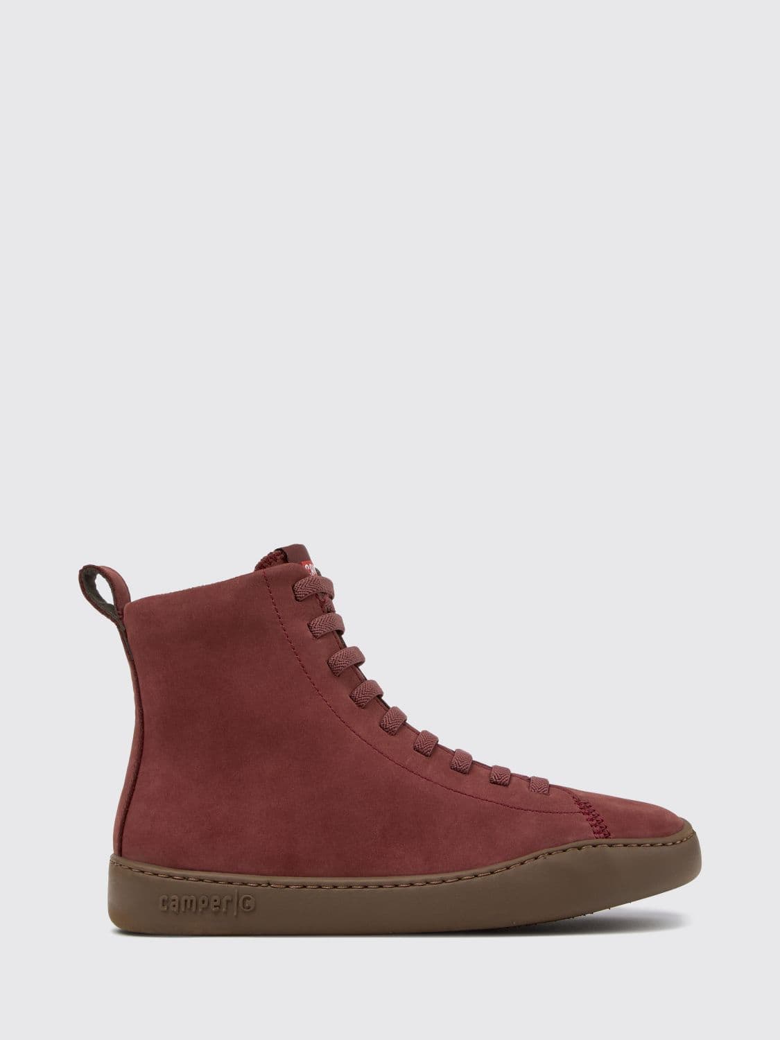 Camper Peu Touring Outdoor Ankle Boots in Nubuck Leather with Side Zip