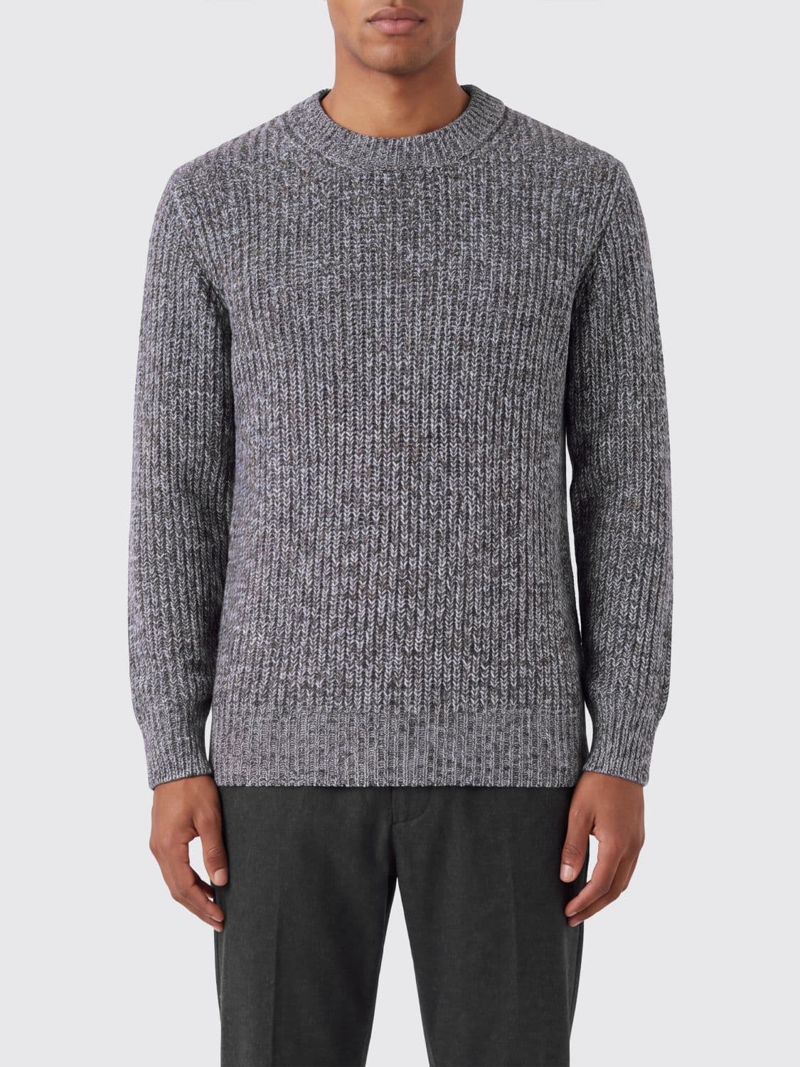 Kangra Crew-Neck Wool Blend Long-Sleeved Jumper · 50