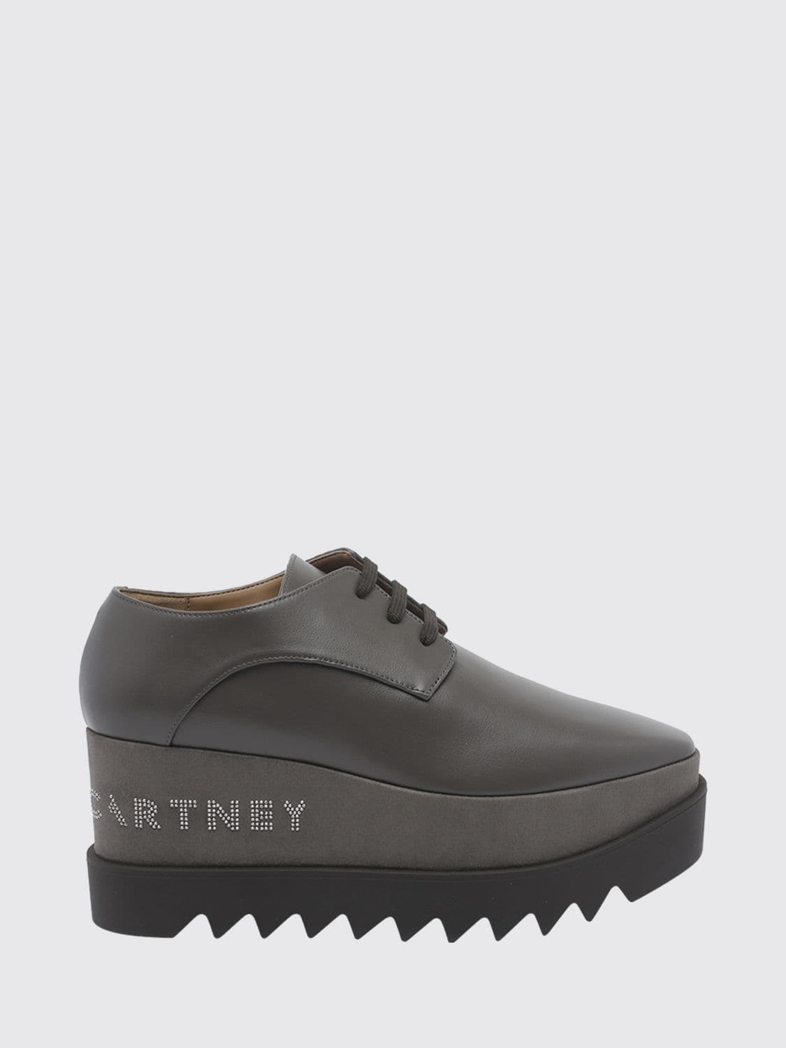 Stella Mccartney Elyse Vegan Leather Lace-Up Shoes with Platform Lug Sole