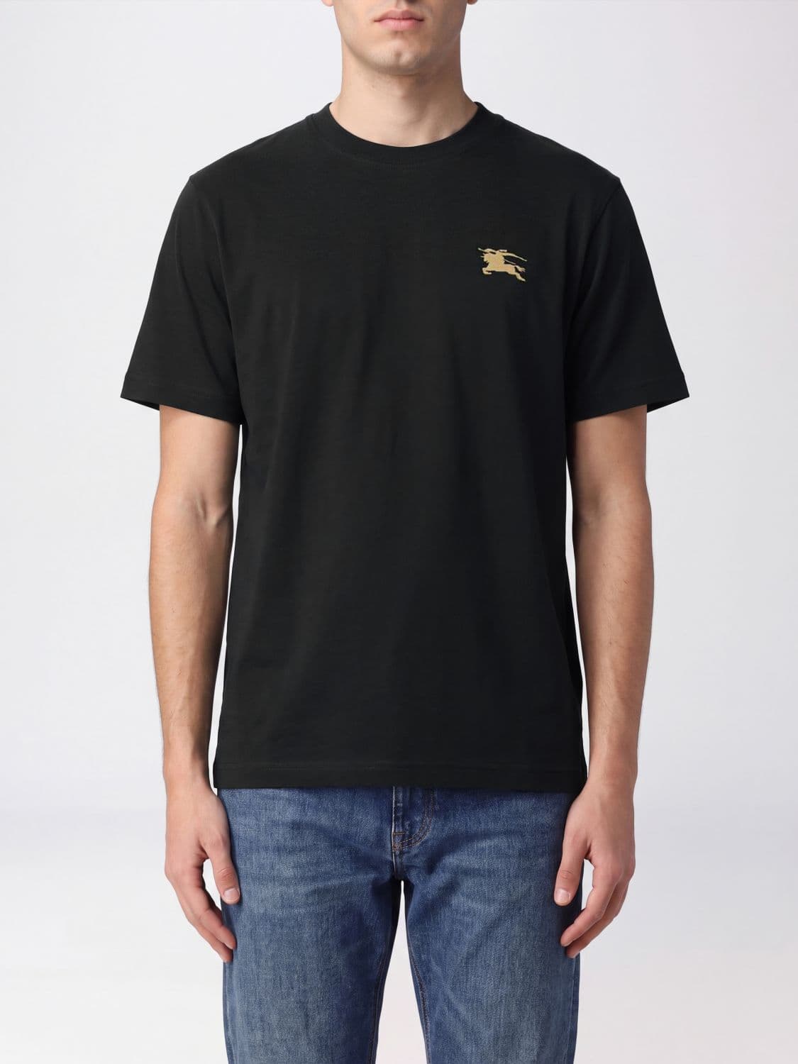 Burberry Equestrian Knight Design Cotton T-Shirt