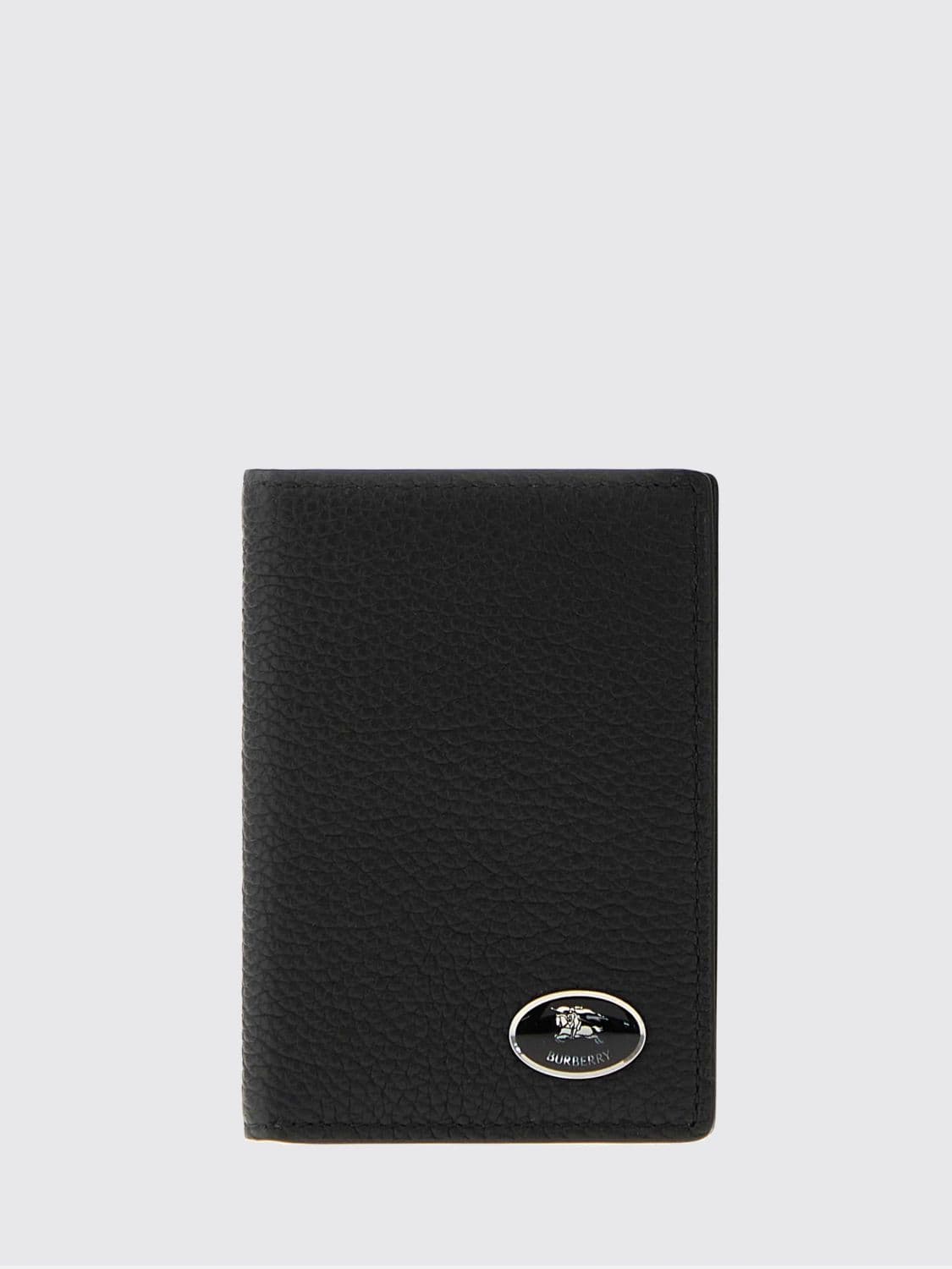 Burberry Grained Calfskin Bifold Card Holder with Applied Logo · OS