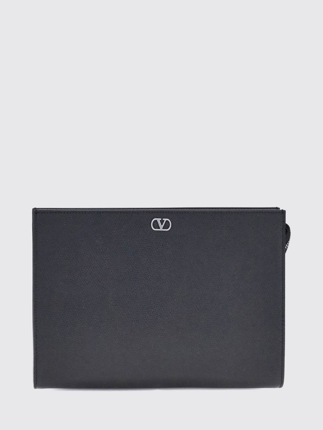 Valentino Garavani Grained Calfskin Document Holder with VLogo Signature