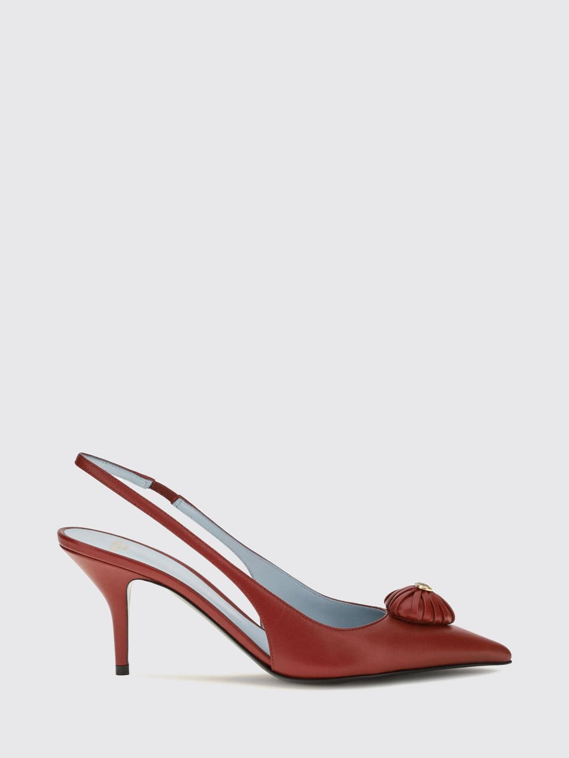 Valentino Garavani Coeur Royal Leather Slingback Court Shoes with VLogo Signature