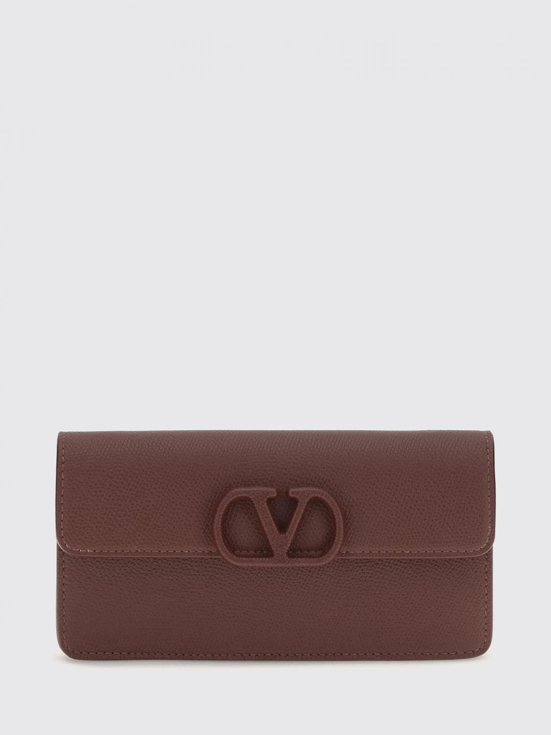 Valentino Garavani VLogo Signature Grained Calfskin Wallet on Chain · OS
