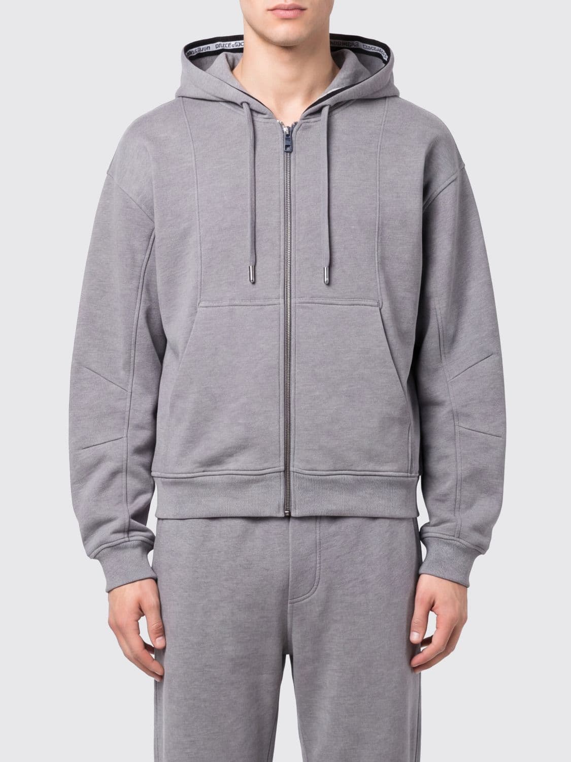 Dolce & Gabbana Cotton Zip-Up Hoodie with Kangaroo Pocket