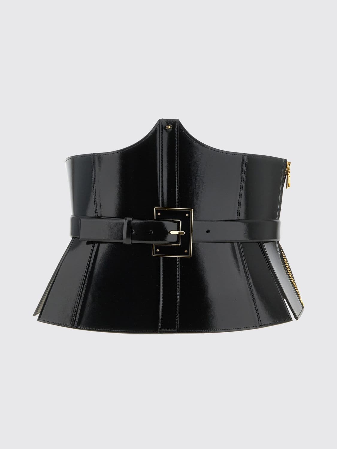 Elisabetta Franchi Classic Genuine Leather Belt for an Elegant Look