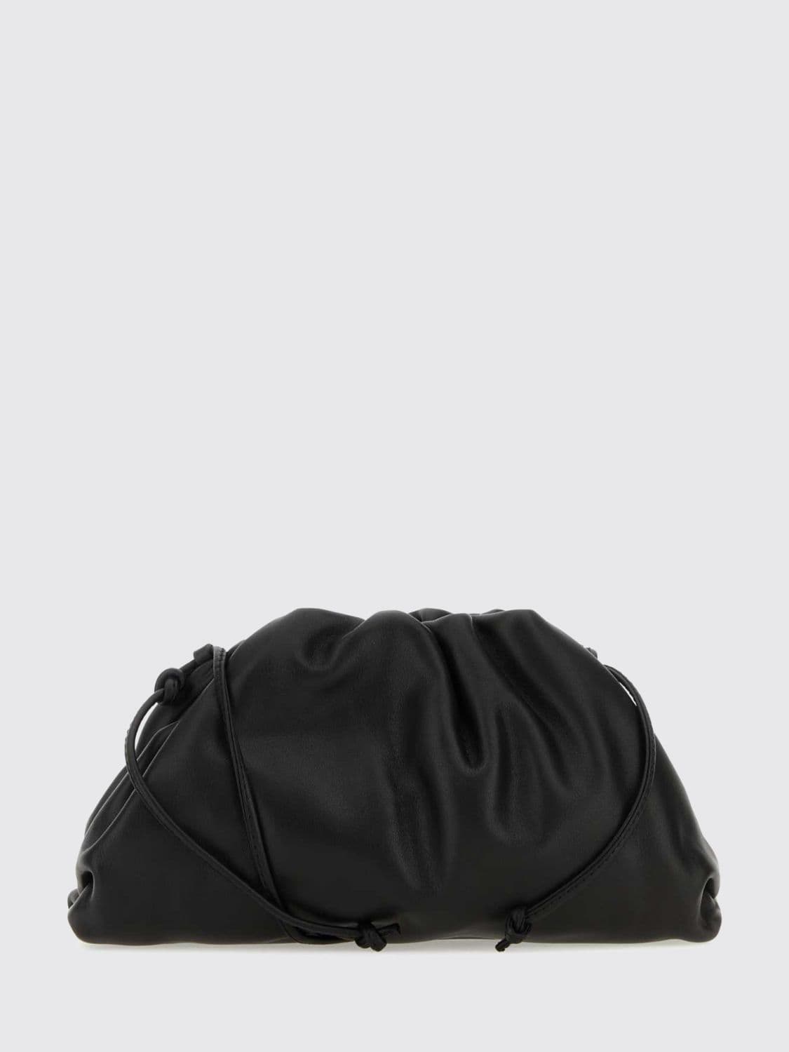 Bottega Veneta Draped Calfskin Leather Mini Bag with a Thin Shoulder Strap