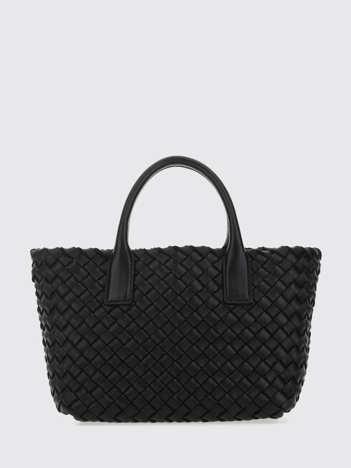 Bottega Veneta Cabat Mini Intrecciato Lambskin Bag with Double Handle · OS
