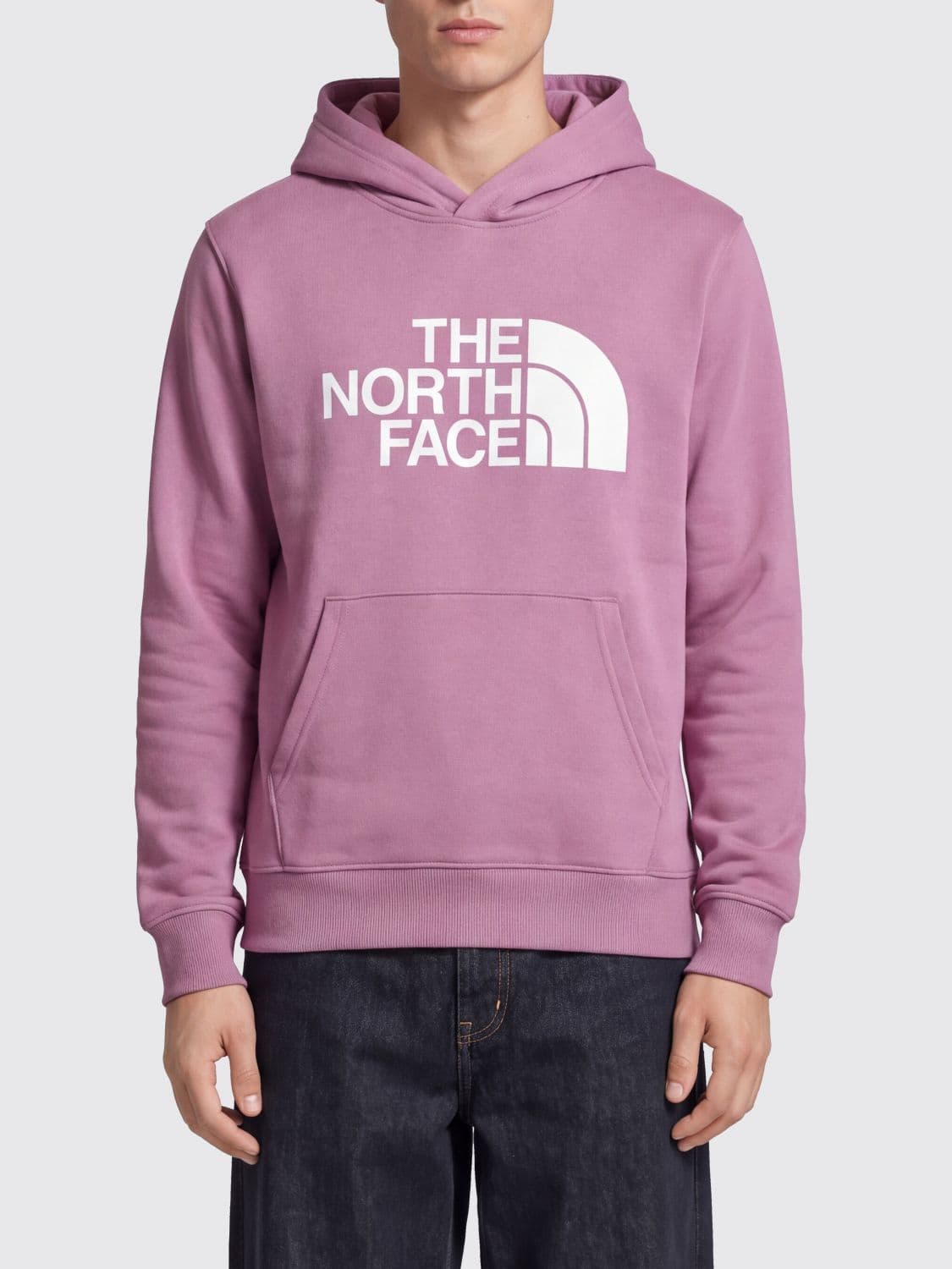 The North Face Cotton-Blend Jumper with Kangaroo Pocket and Logo Print