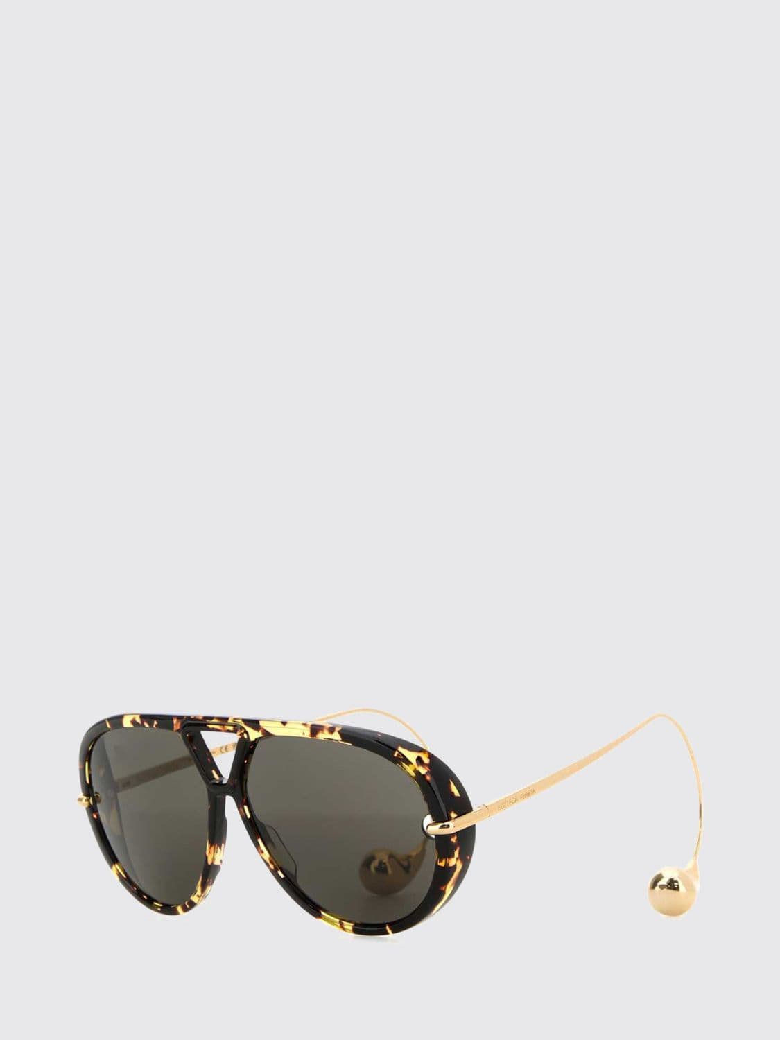 Bottega Veneta Drop Tortoiseshell Acetate and Metal Aviator Sunglasses · OS
