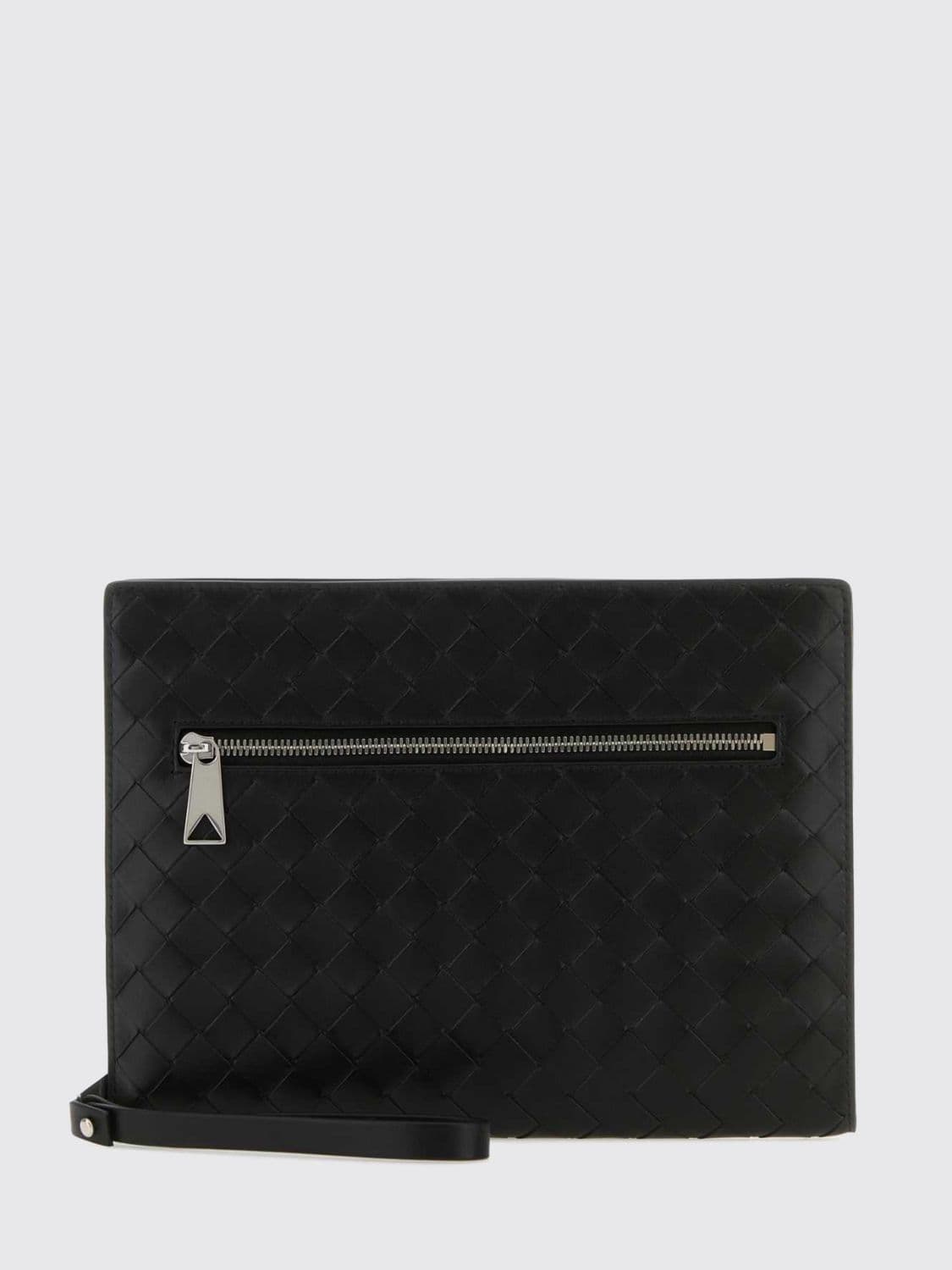 Bottega Veneta Intrecciato Calfskin Zipped Pouch with Removable Wristlet · OS