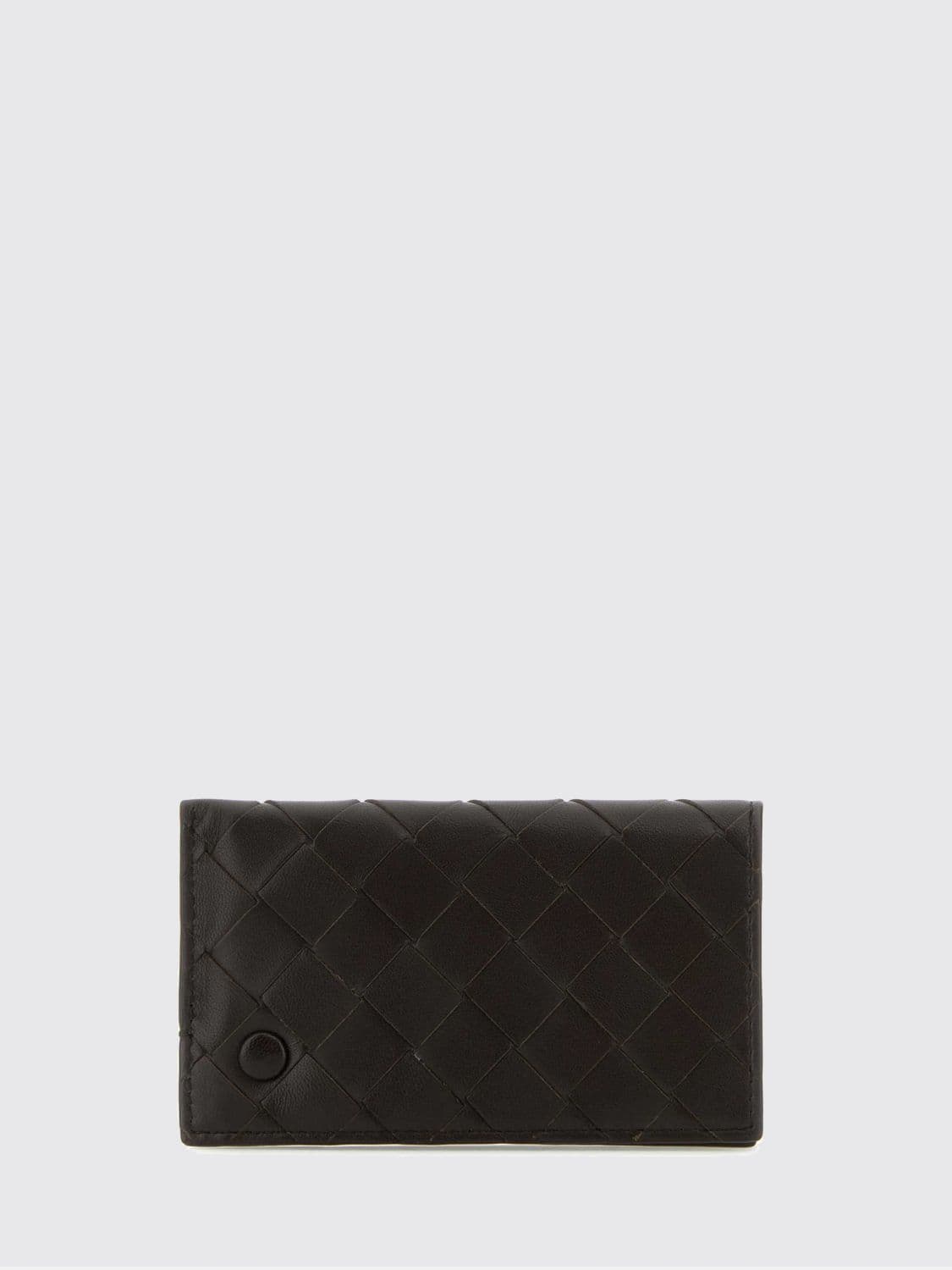 Bottega Veneta Woven Nappa Leather Card Holder with Removable Mirror