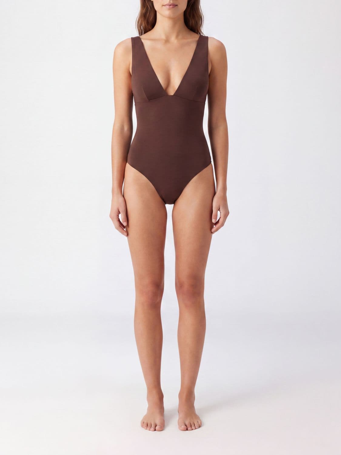 Mc2 Saint Barth Off-The-Shoulder V-Neck One-Piece Swimsuit by