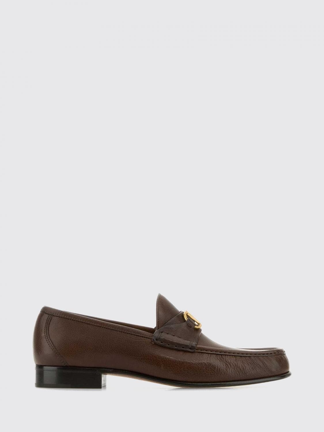Valentino Garavani VLogo Signature Penny Loafers in Smooth Calfskin Leather