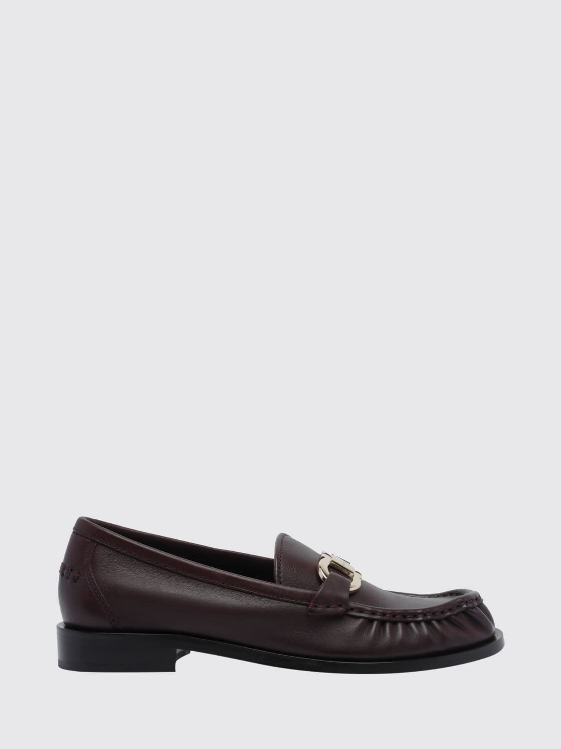 Ferragamo Gancini Calfskin Penny Loafers with Horsebit Detail