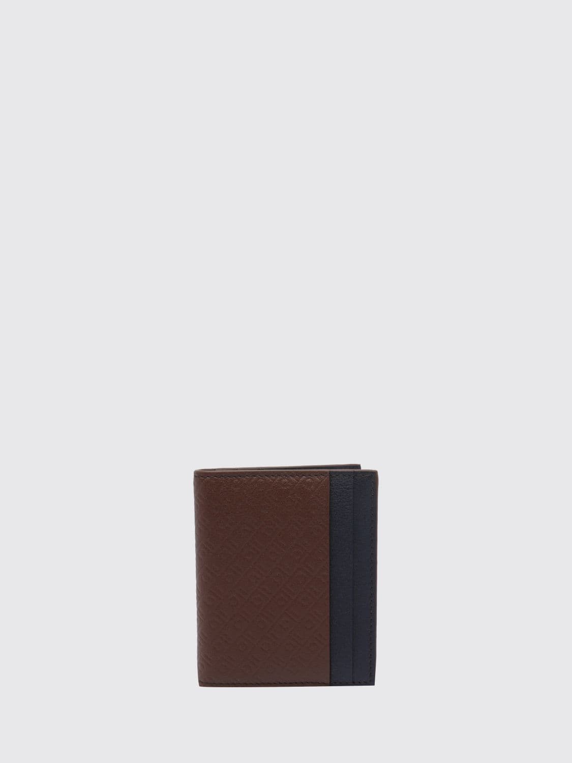 Ferragamo Two-Tone Graphic-Print Calfskin Card Holder · OS