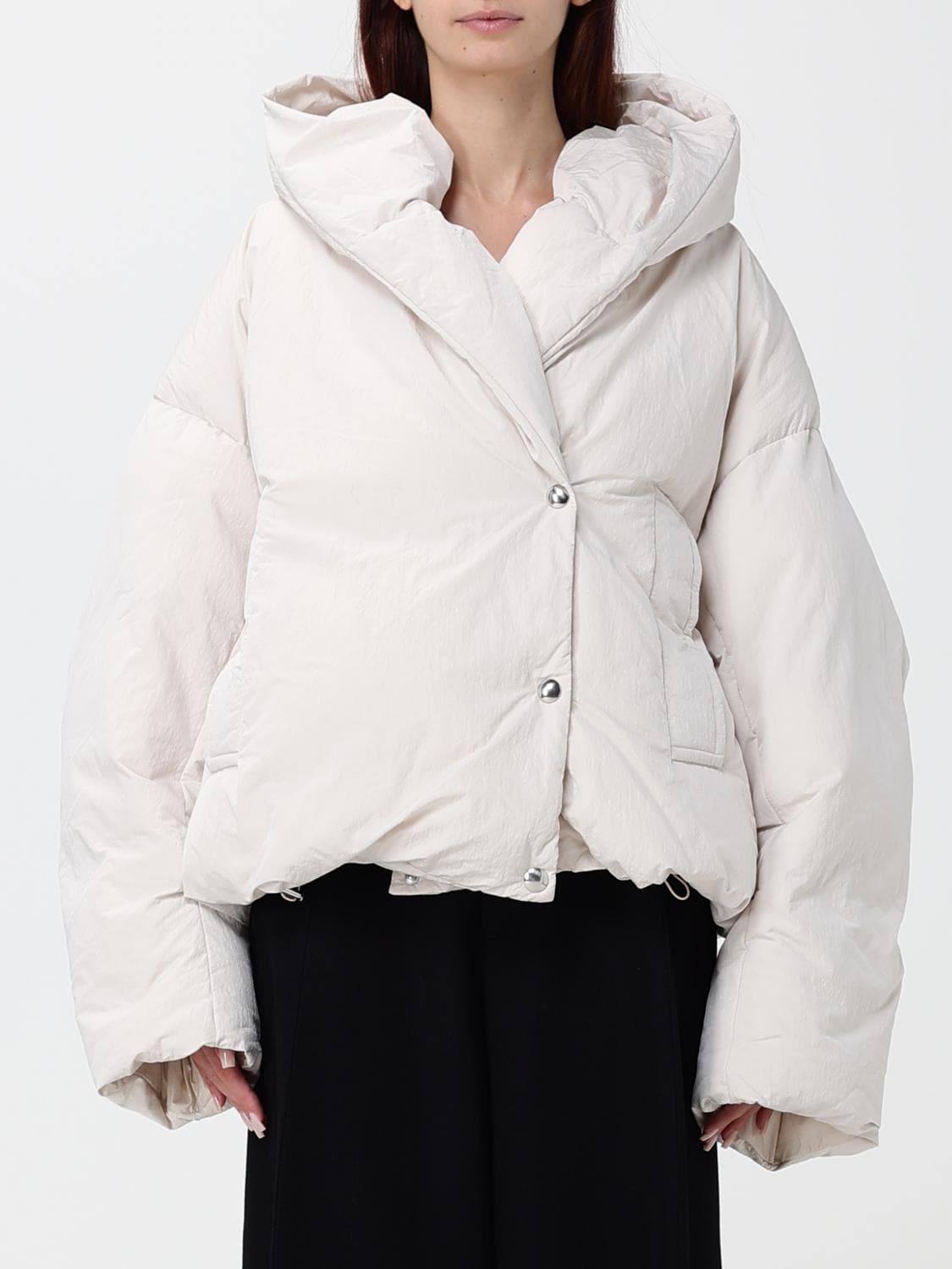 Sportmax Marla Short Quilted Hooded Puffer Jacket in Cotton Blend