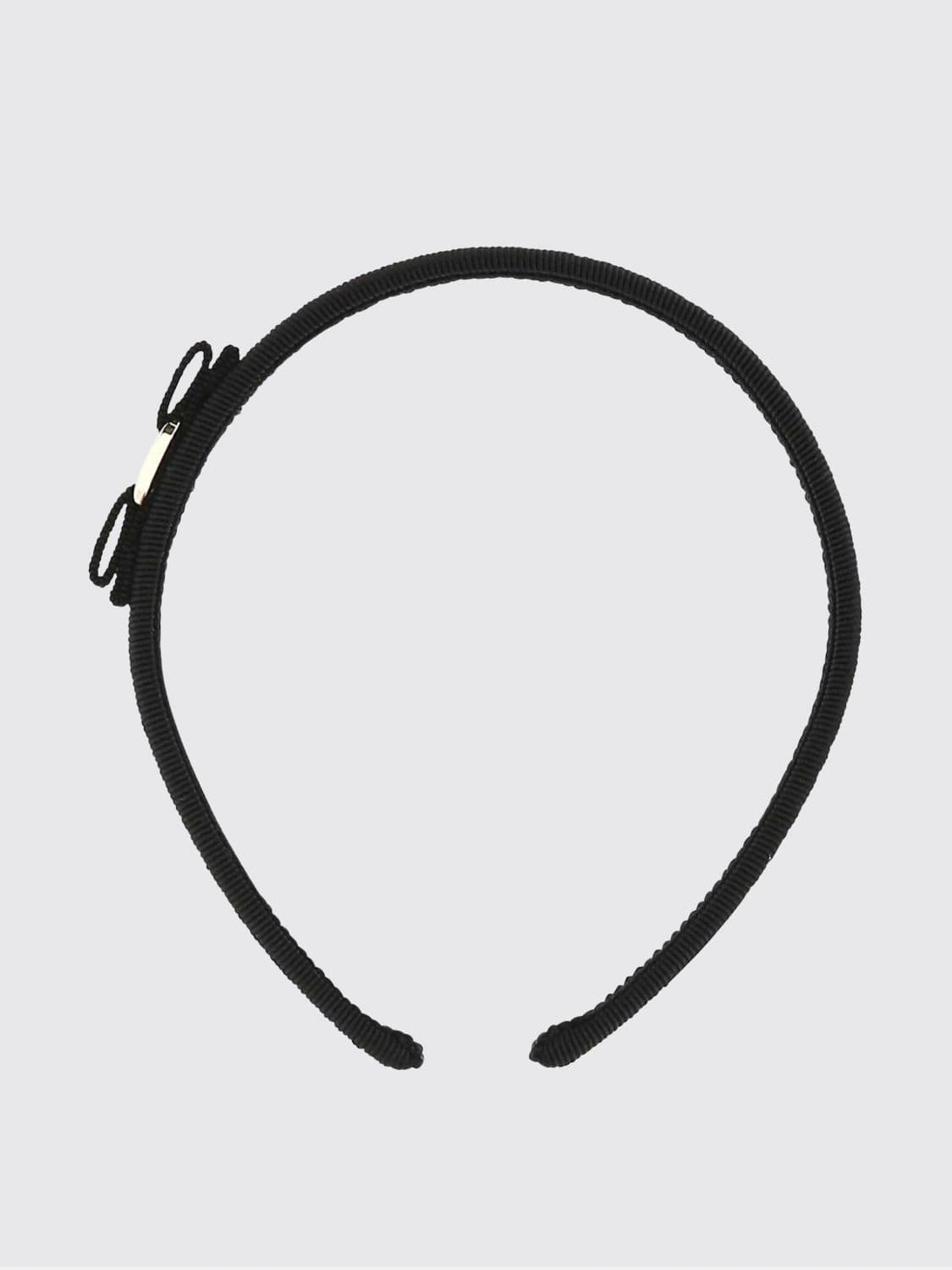 Ferragamo Vara Cotton-Blend Headband with Iconic Bow and Logo Plaque · OS