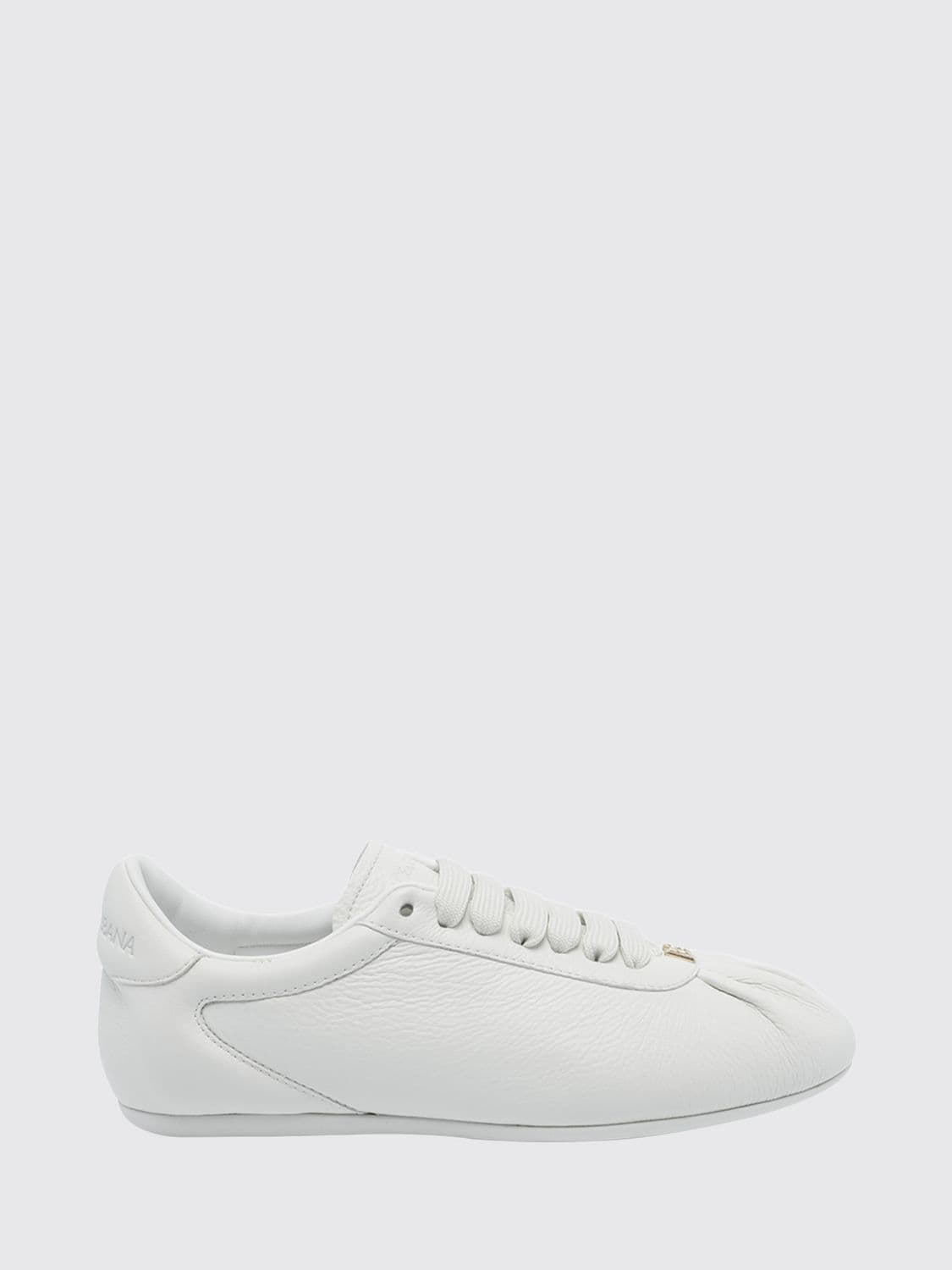 Dolce & Gabbana Low-Top Calfskin Sneakers with Applied DG Monogram