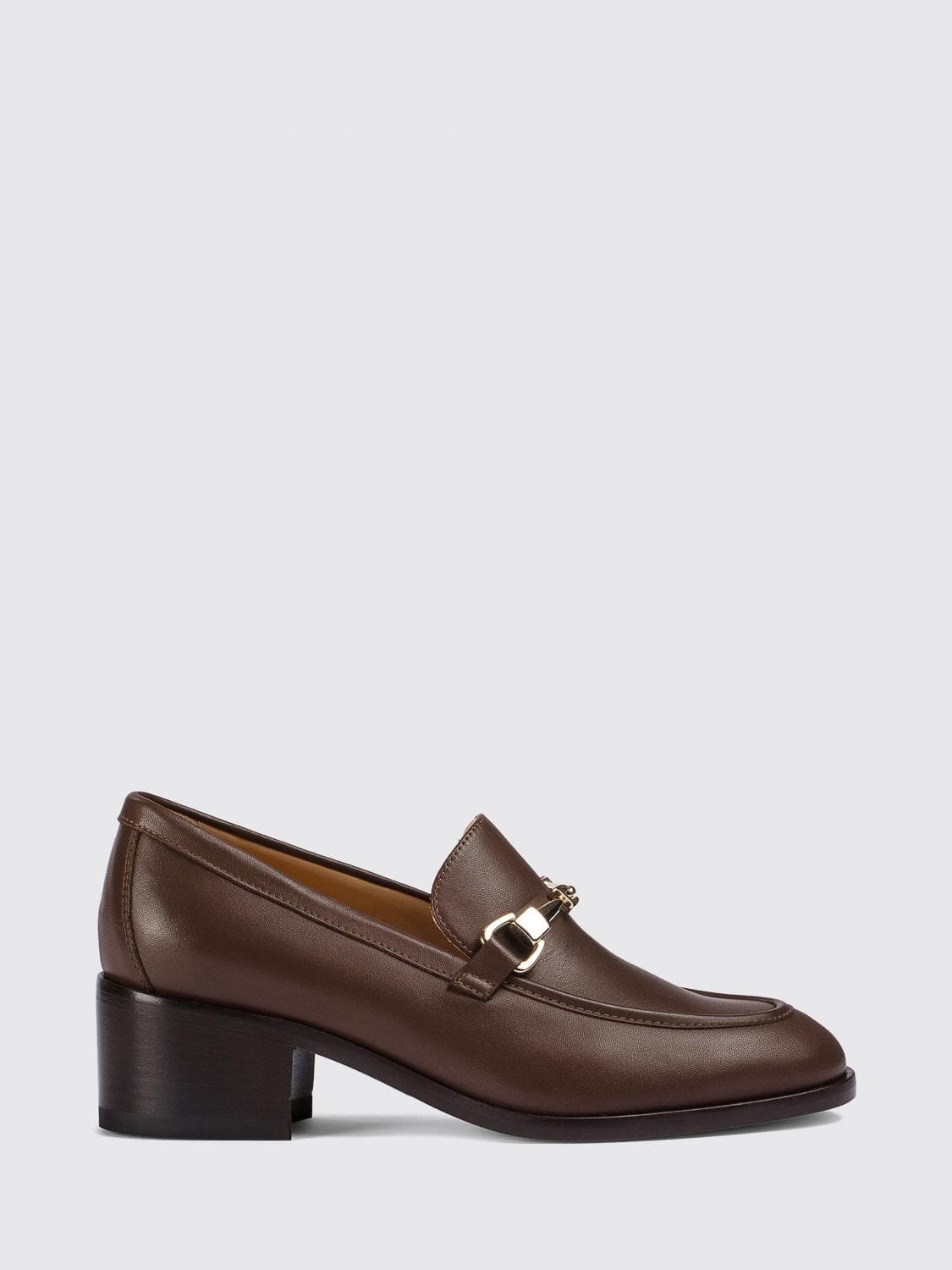 Doucal's Calfskin Penny Loafers with Metal Horsebit