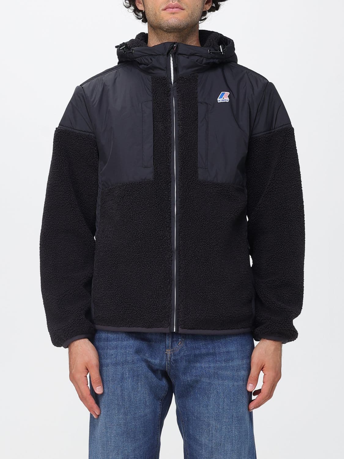K-Way Samson 4.0 Padded Nylon Jacket with Sherpa Lining