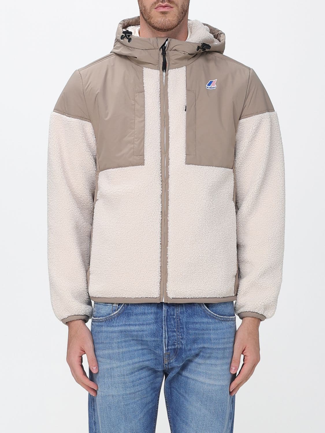 K-Way Samson 4.0 Padded Nylon Jacket with Sherpa Lining