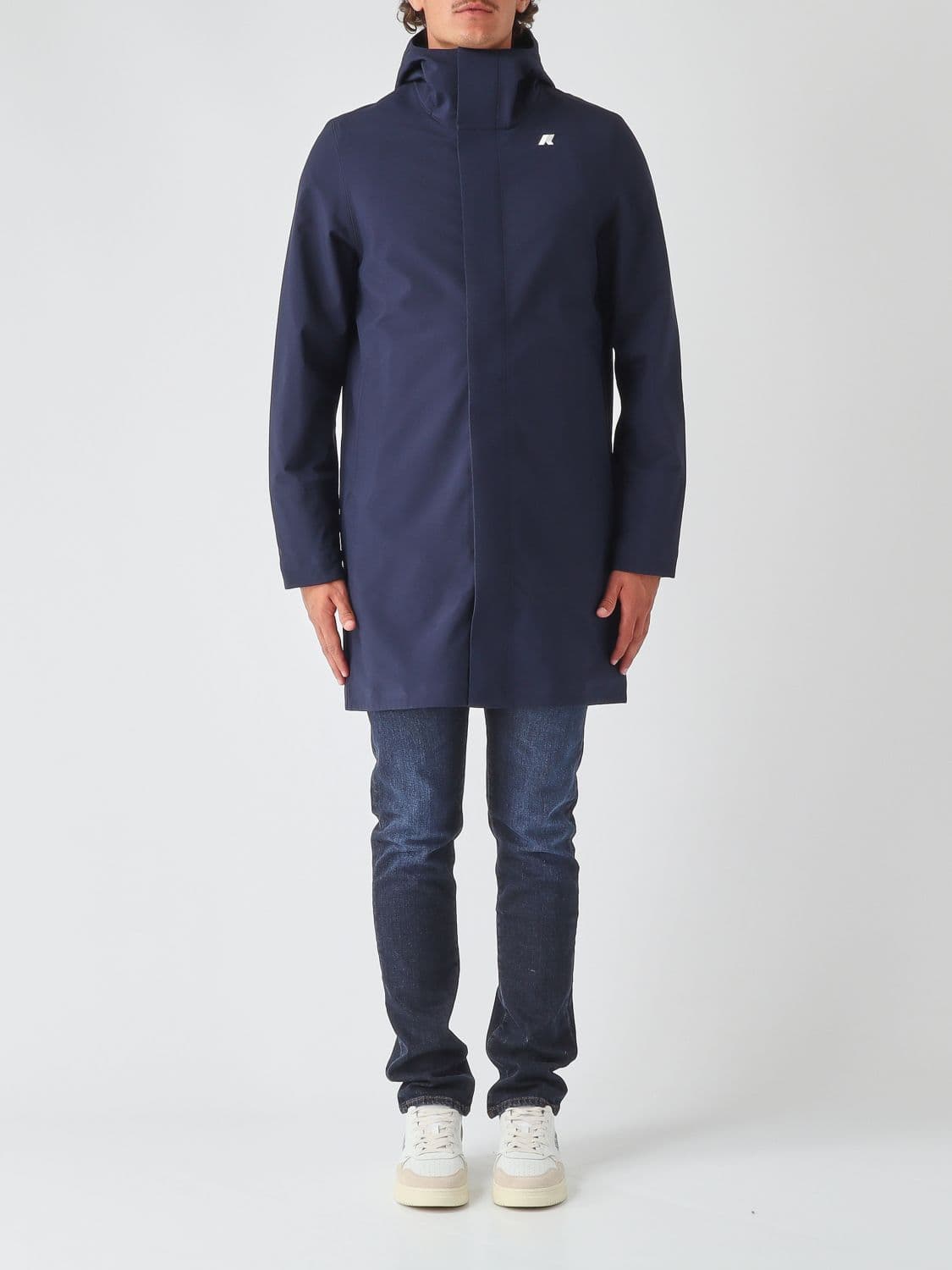 K-Way Thomas Bonded Waterproof Nylon Knee-Length Parka