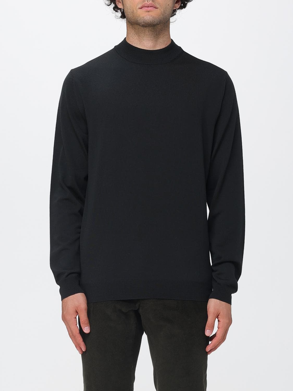 Zanone Crew Neck Wool Blend Jumper with Long Sleeves
