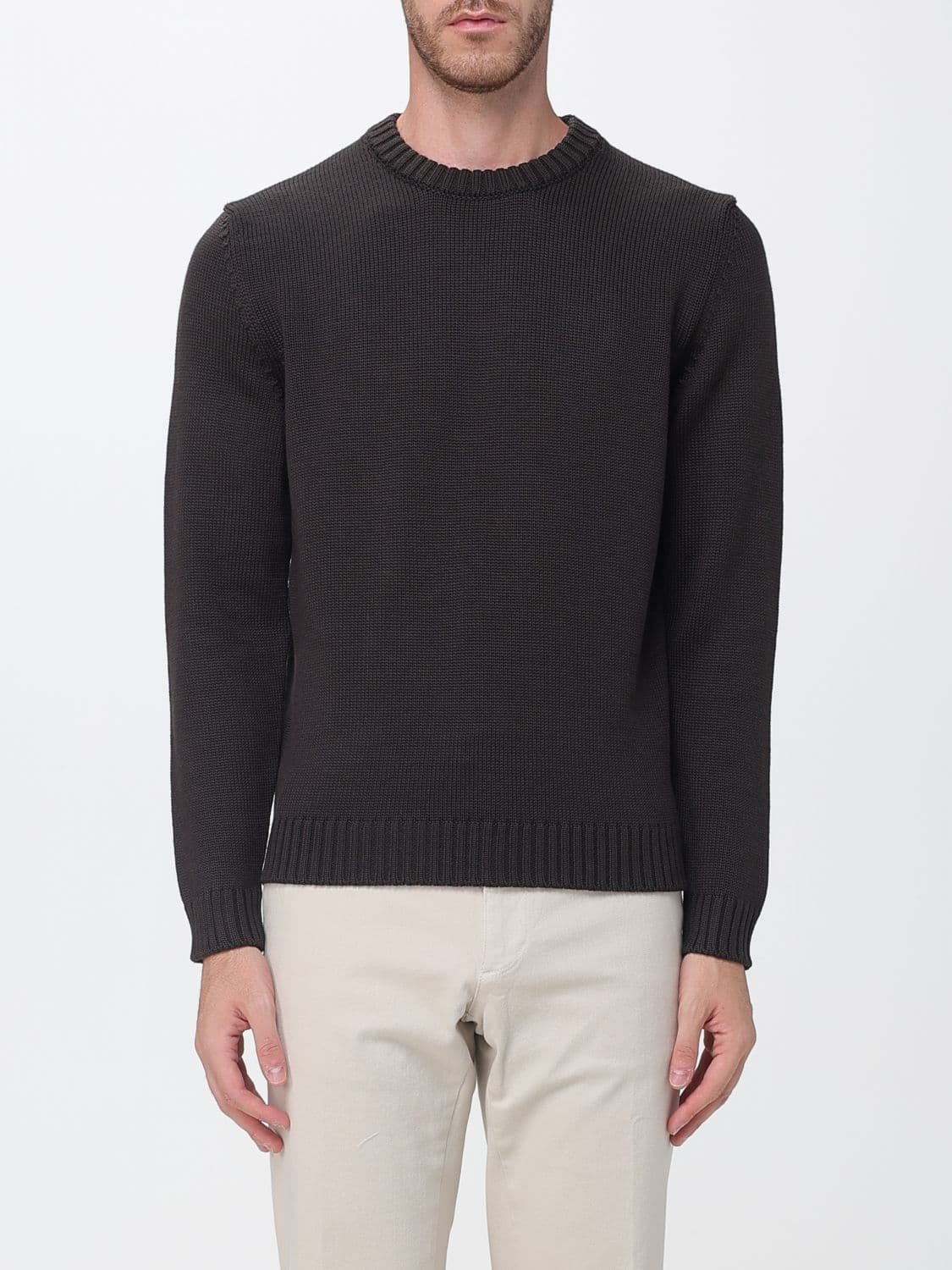 Zanone Slim Fit Crewneck Jumper in Pure Virgin Wool