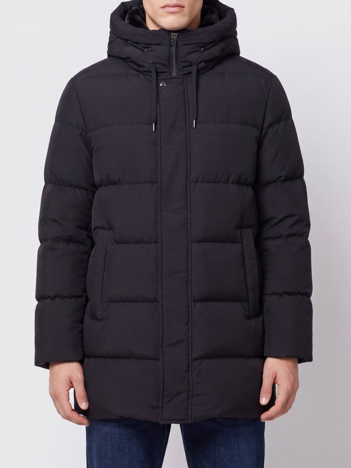 Herno Quilted Ultralight Nylon Short Down Jacket with Hood