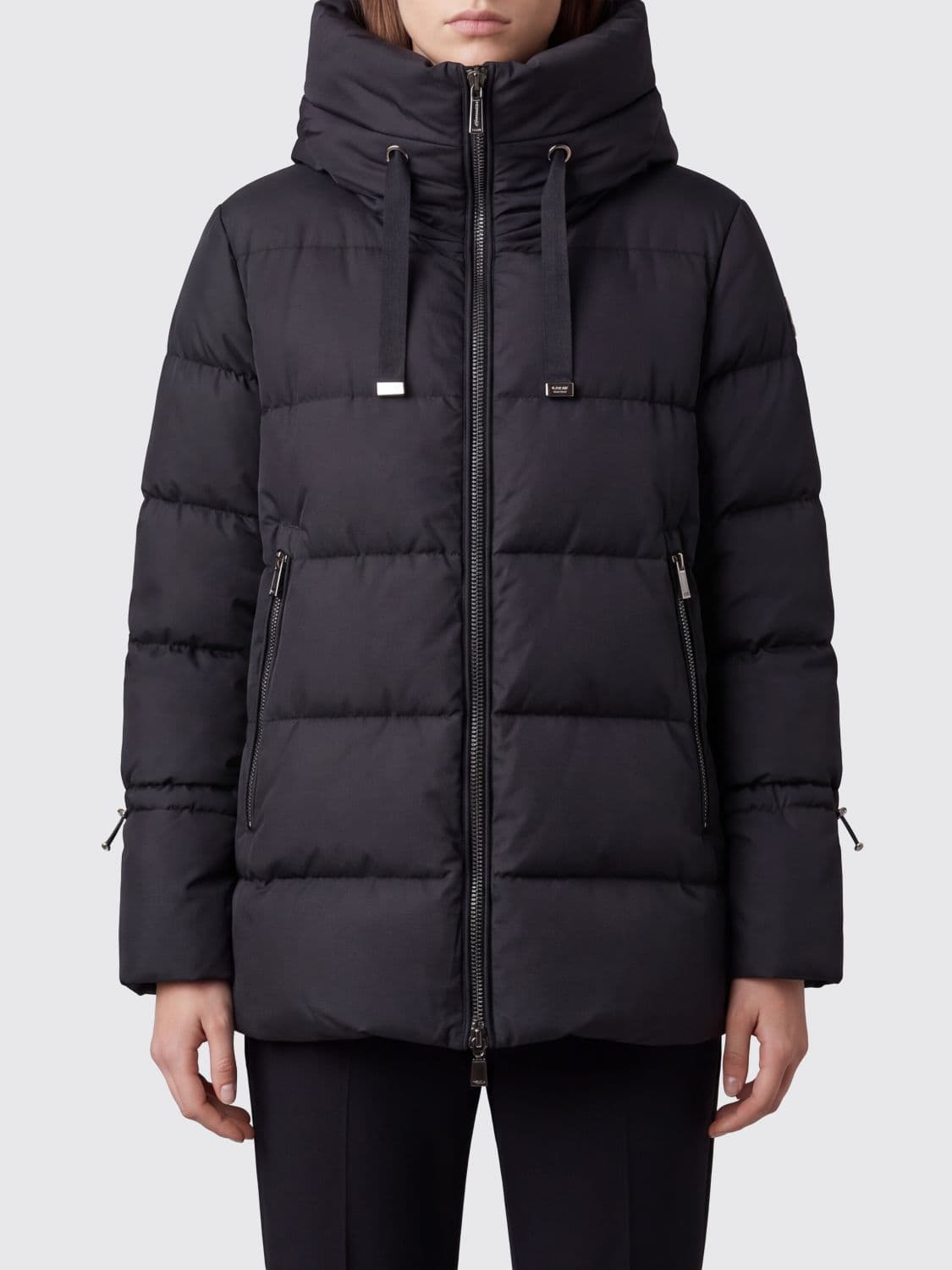 Moorer Gadia-STP Quilted Nylon Short Down Jacket with Hood