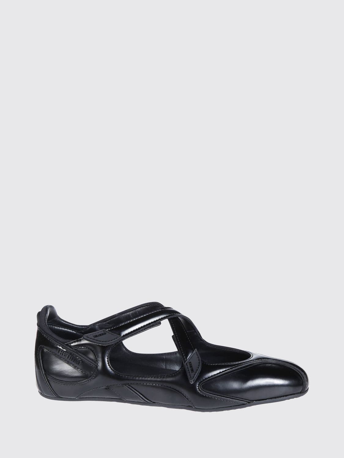 The Attico Floor 01 Mary Jane Leather Flats with Velcro Strap