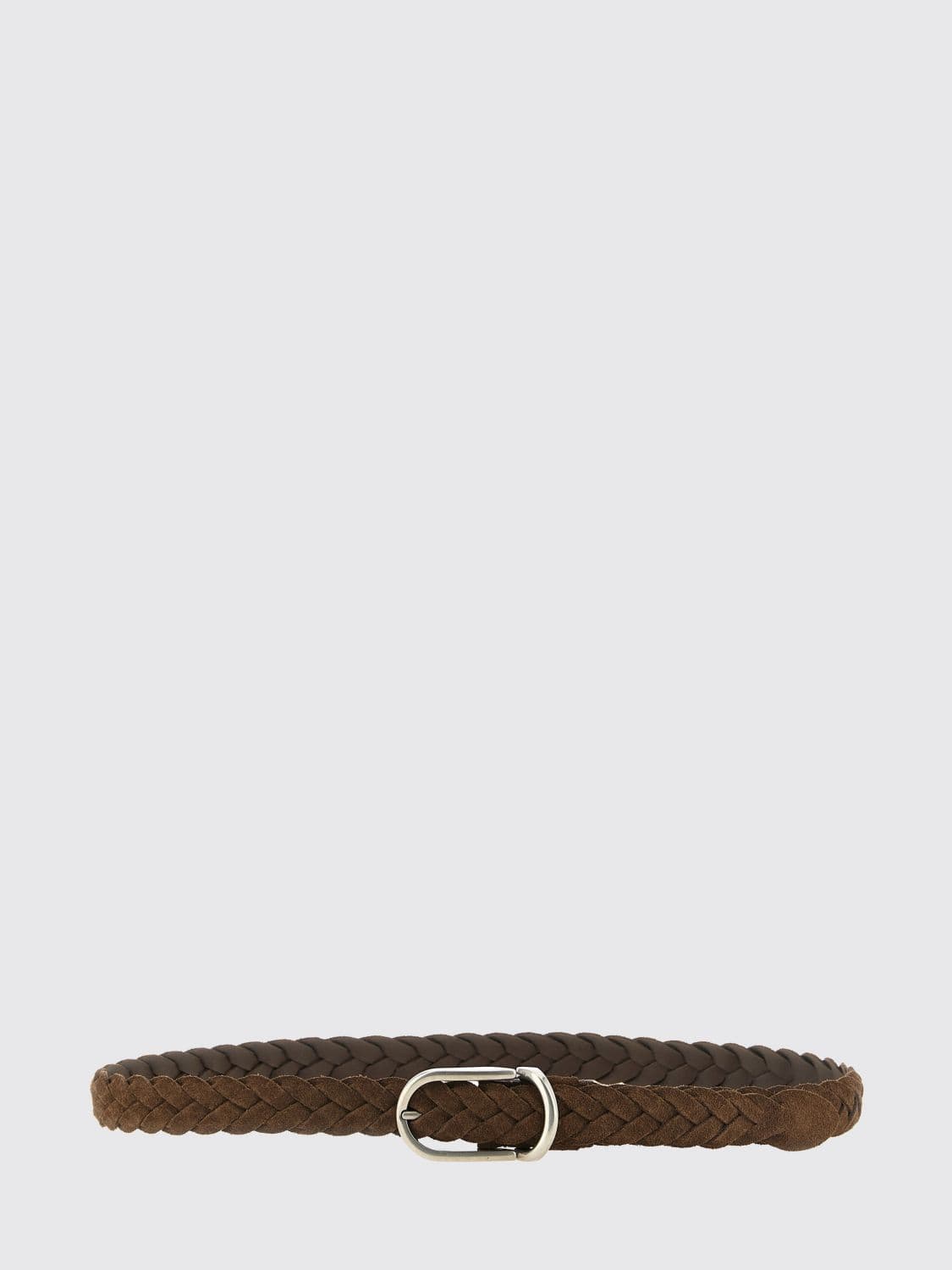 Brunello Cucinelli Soft Suede Calfskin Leather Belt