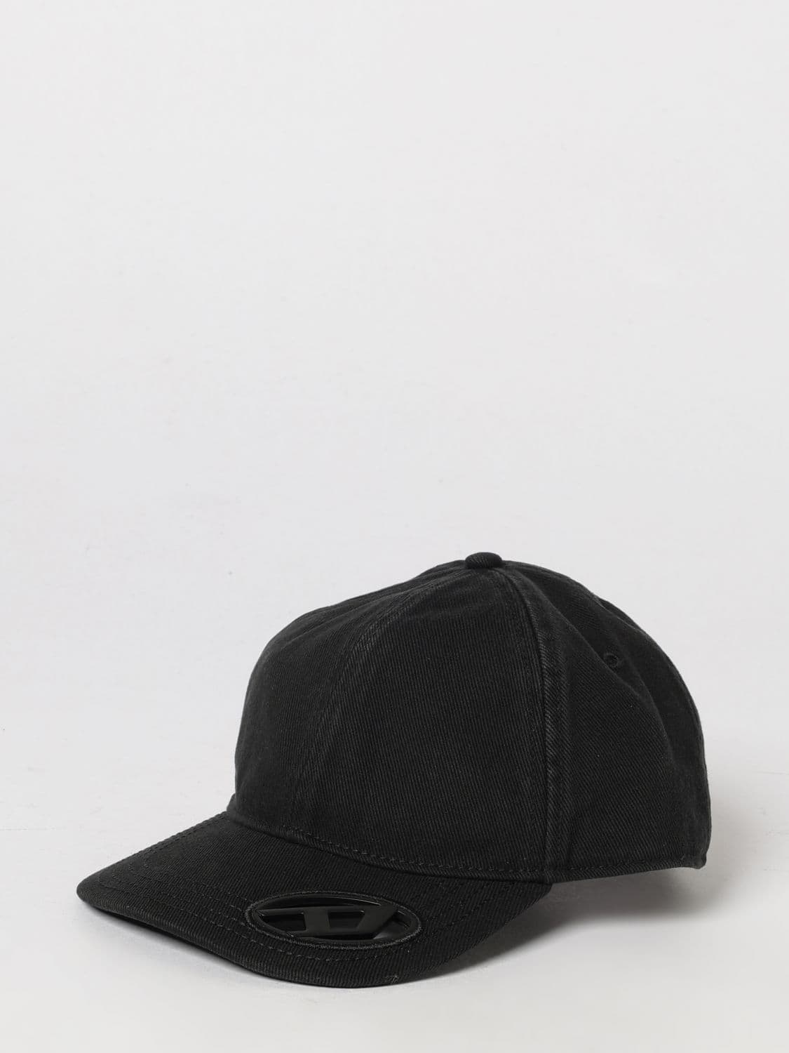 Diesel C-Plak Cotton Twill Baseball Cap with Oval D Logo · 2