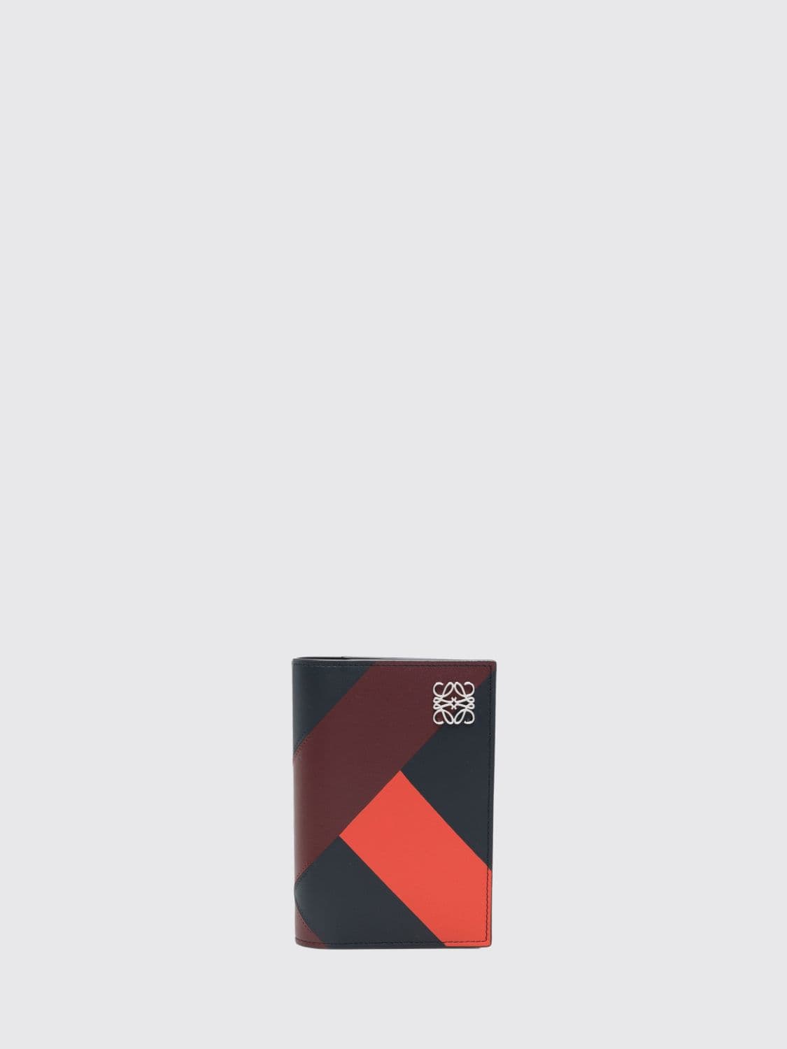 Loewe Anagram Compact Bifold Wallet in Bicolour Calfskin Leather