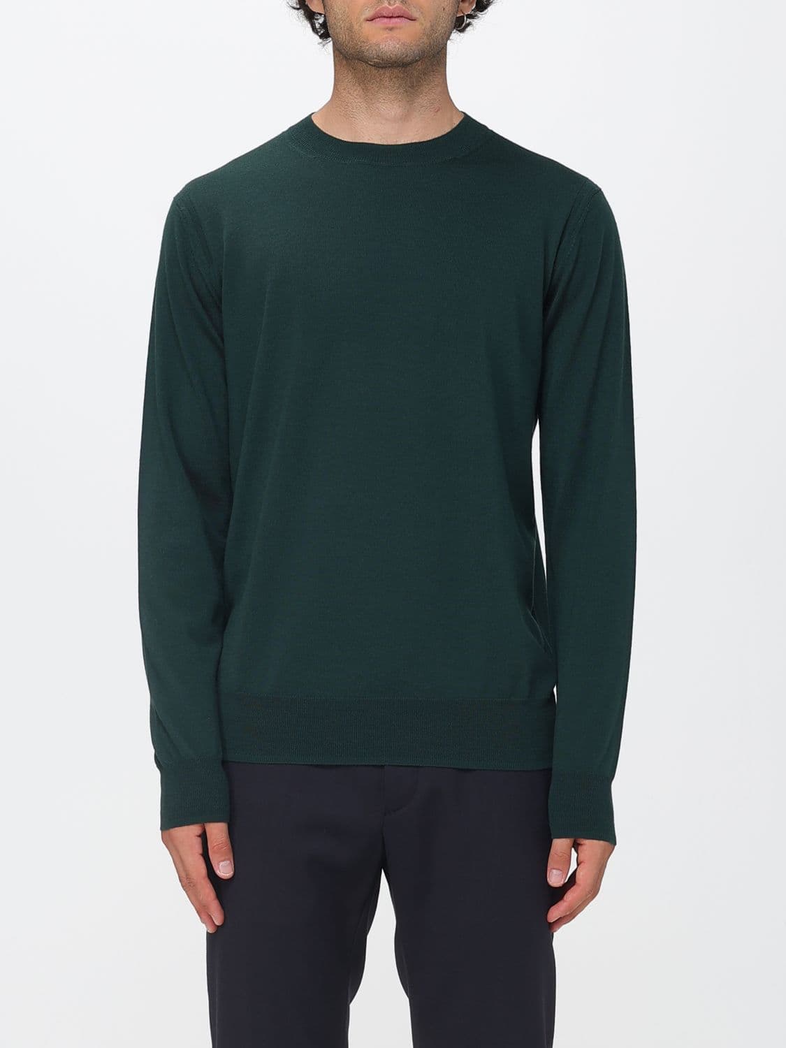 Paolo Pecora Ribbed-Trim Wool Crewneck Jumper