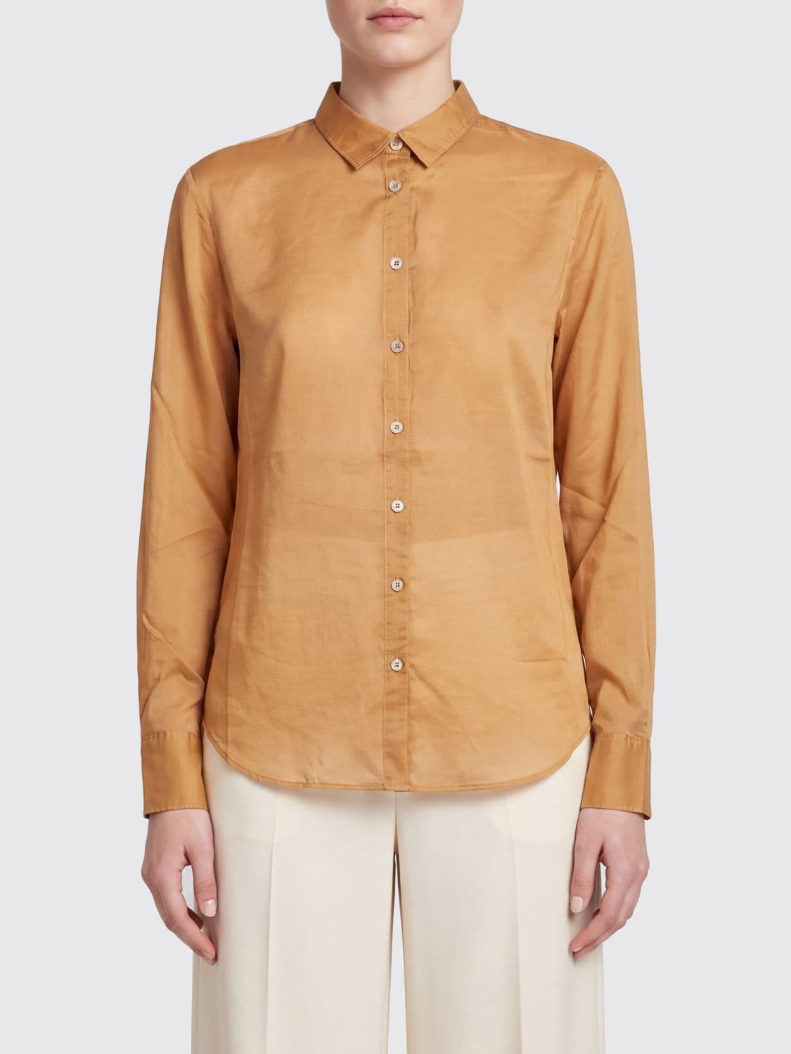 Forte Forte Silk and Cotton Blend Shirt with French Collar