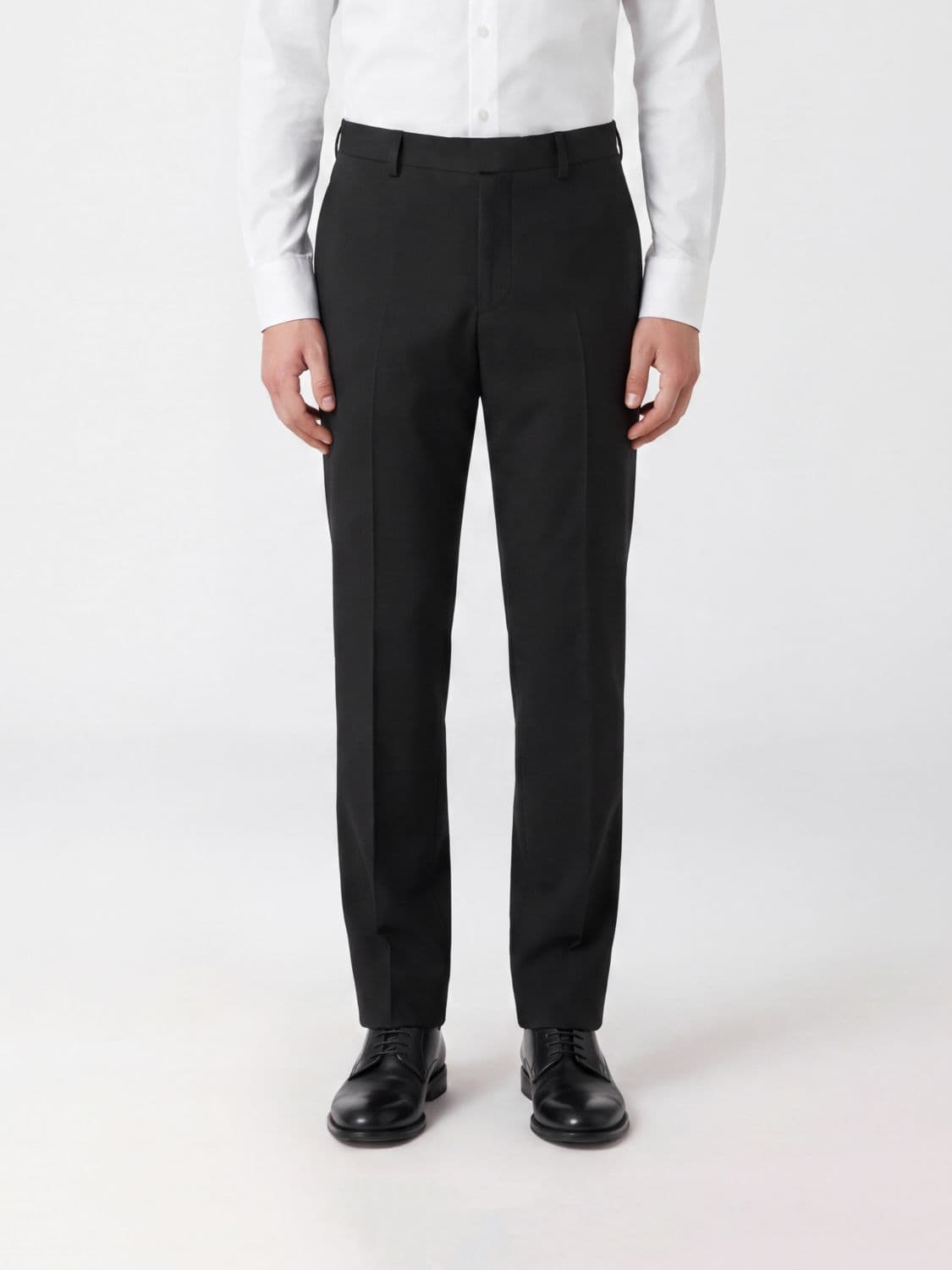 Jil Sander Slim-Fit Tailored Trousers in Gabardine with Slash Pockets