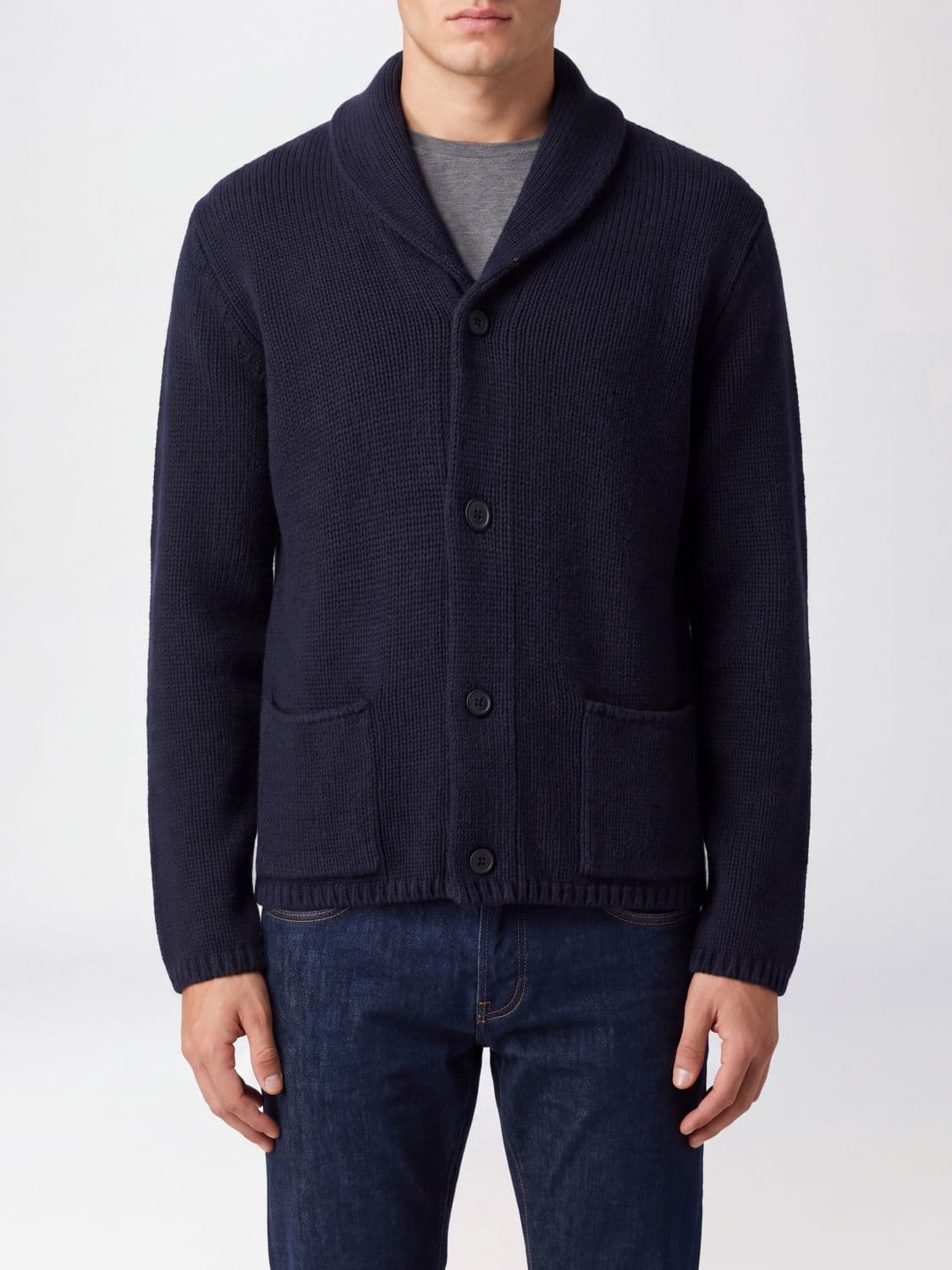 The Row Shawl Collar Cardigan in Cashmere and Cotton Blend