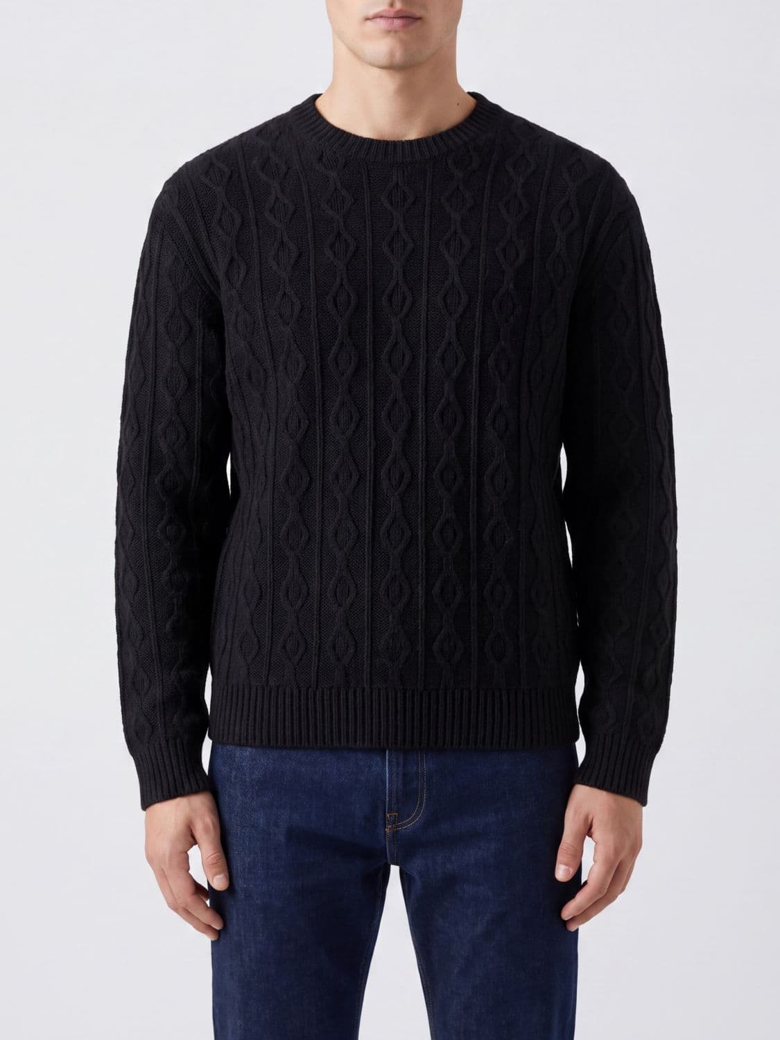 The Row Crewneck Pure Cashmere Jumper with Ribbed Trims